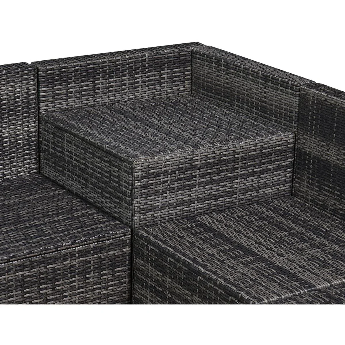 Polyrattan Lounge Set 8-teilig inkl. Kissen - 2
