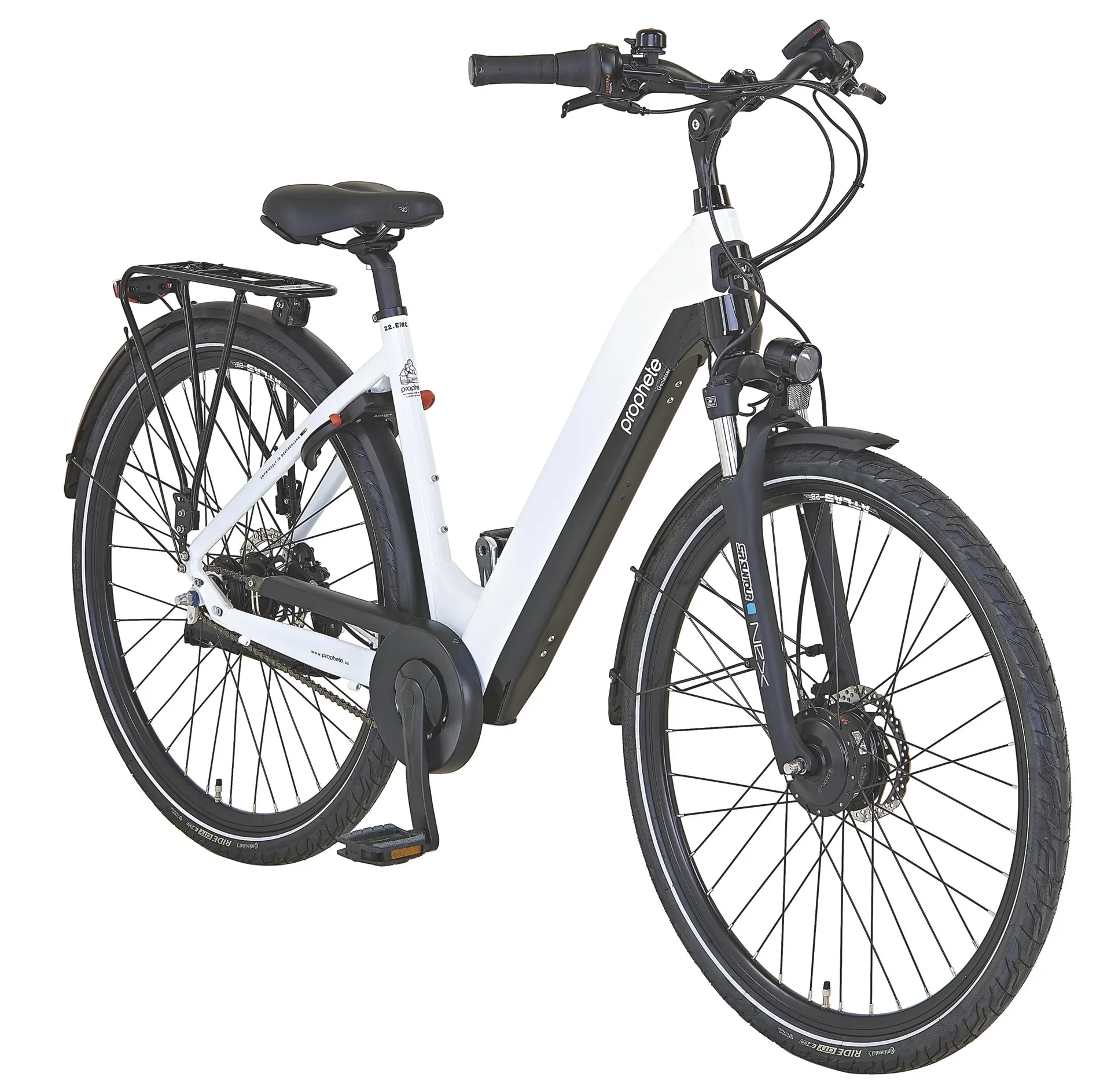 GENIESSER 23.EMC.15 City E-Bike 28" AEG EasyDrive  Damen Wave 28": mit integriertem Akku, Rahmengröße 48 cm - 2