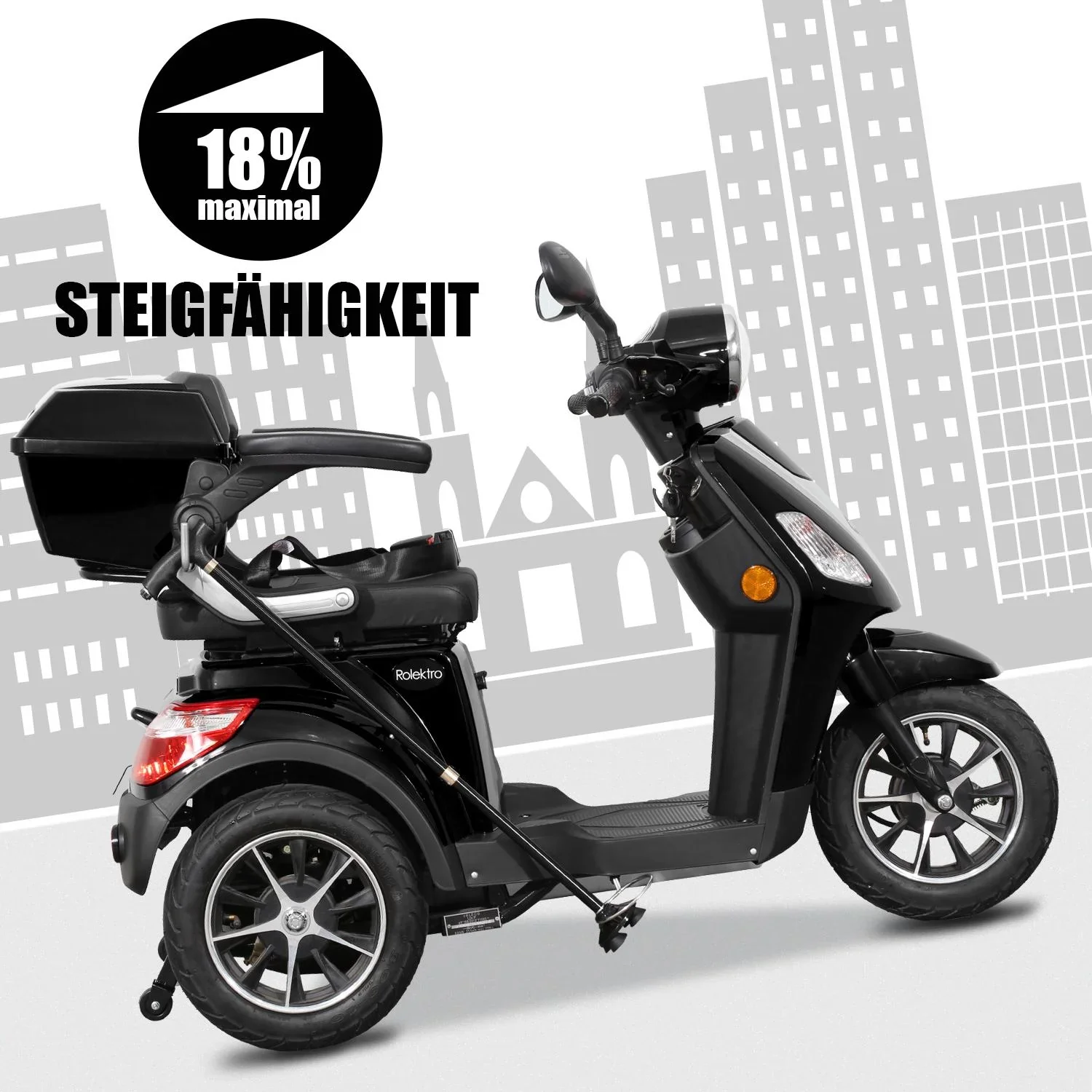 E-Trike 25 V.2, schwarz - 0