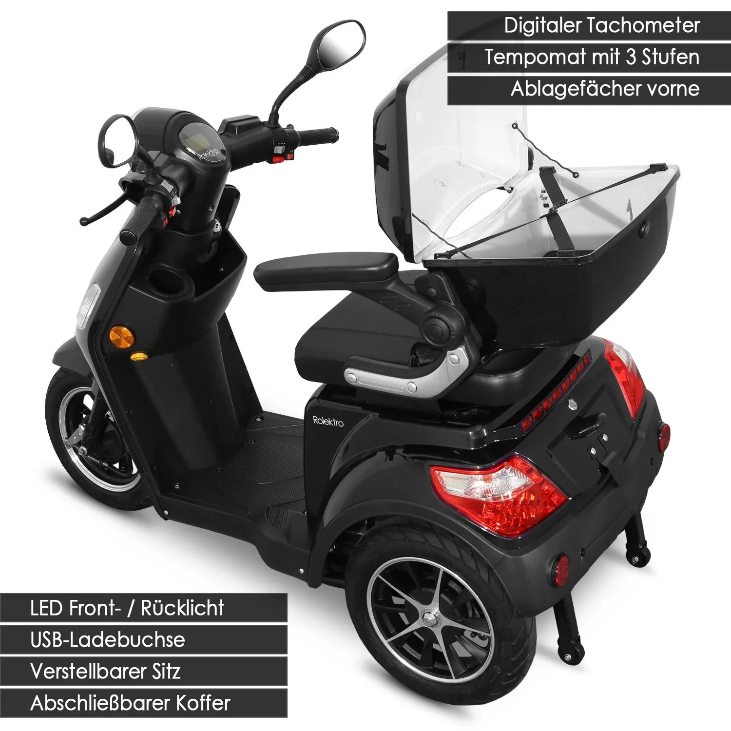 E-Trike 25 V.2, schwarz - 6