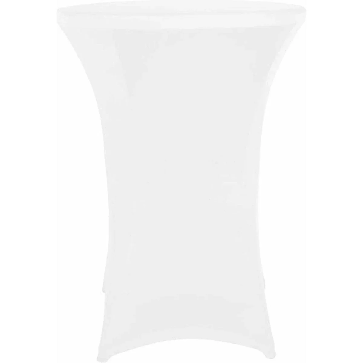Runder Klapptisch inklusive Abdeckung - 80 x 110 cm (ø x H) - Weiß - 4