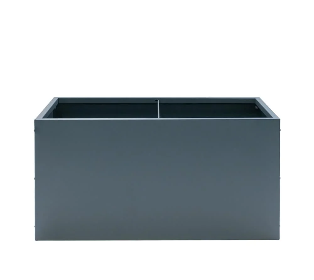 Metall Hochbeet Pflanzkasten 100x50x50 cm Anthrazit - 2