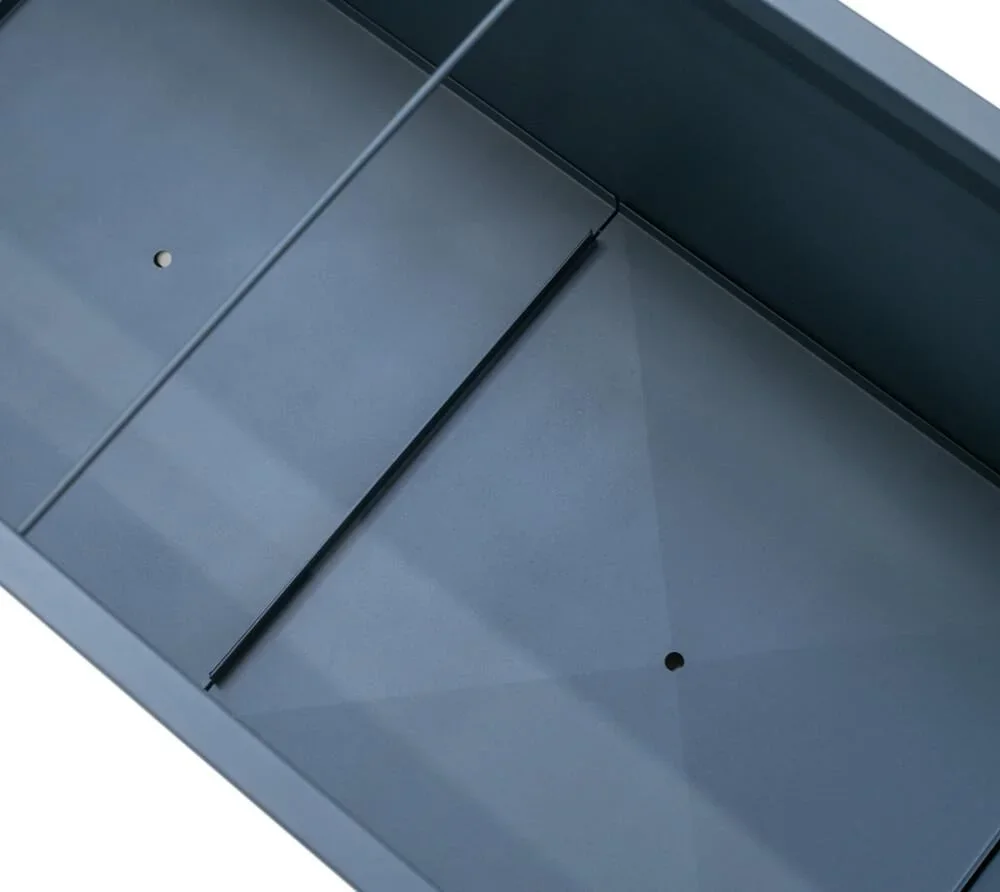 Metall Hochbeet Pflanzkasten 100x50x50 cm Anthrazit - 5