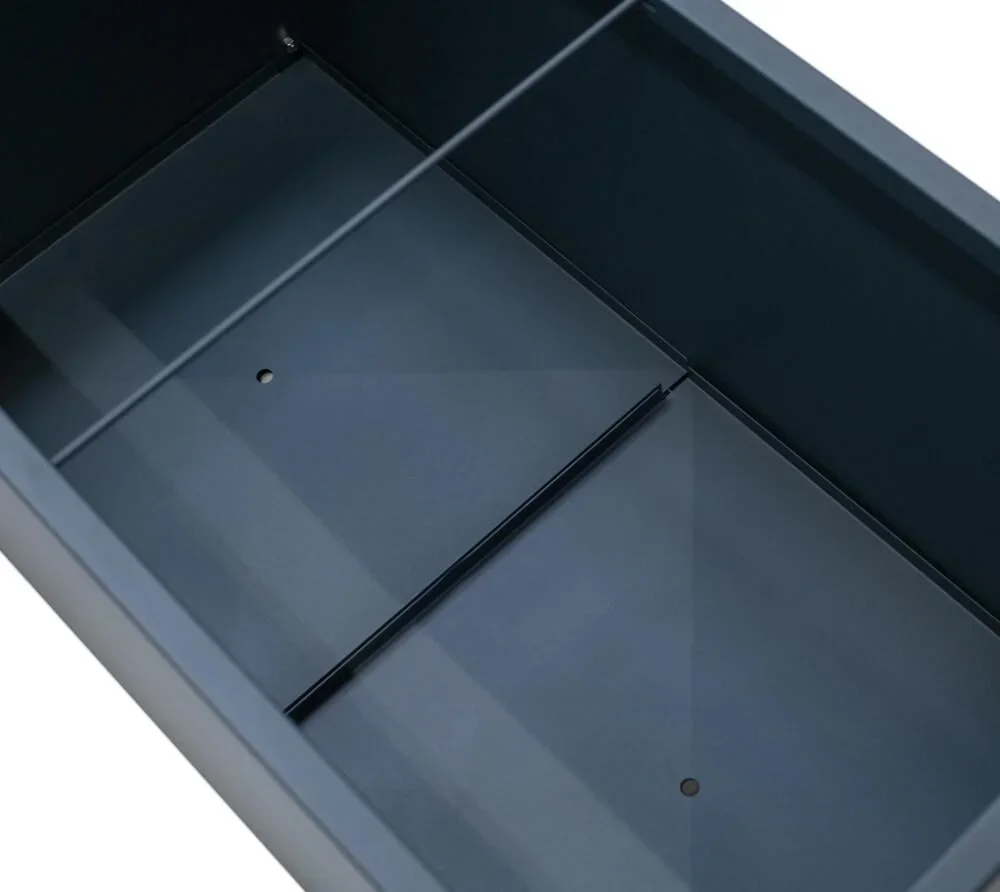 Metall Hochbeet Pflanzkasten 100x50x50 cm Anthrazit - 6