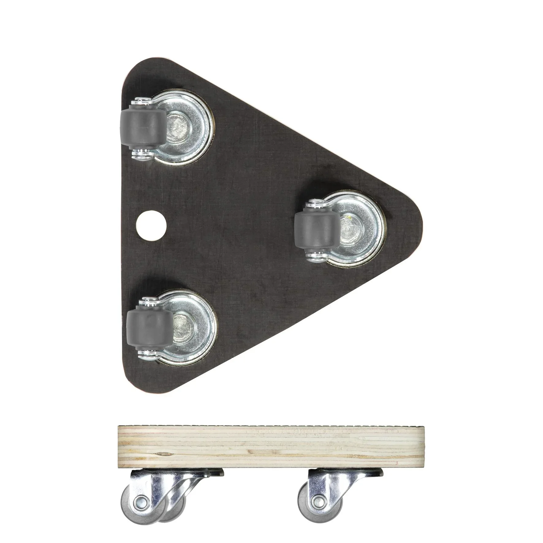 Transporthilfe MM 1314, 14 x 14 x 14 x 4,5 mm, softe Rollen Ø 20 mm, Multiplexplatte Maxigrip FSC®, Tragkraft 100 kg - 4