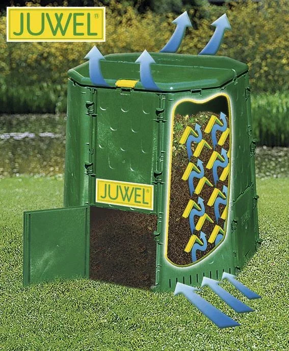 Thermokomposter Premium "Aeroquick 890", 107 x 107 x 109 cm, 900 Liter - 3