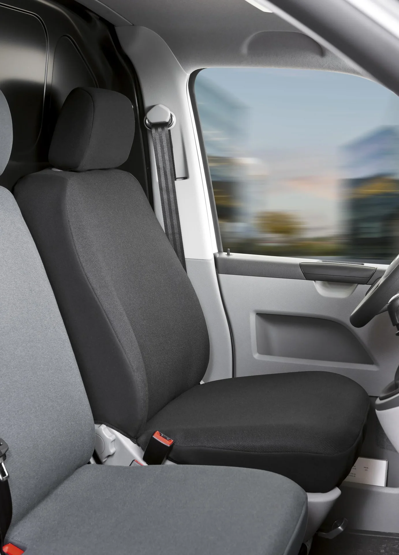 Passform Sitzbezüge VW T5 für Einzelsitz vorne aus Stoff ab BJ 09/2009 bis heute - 0