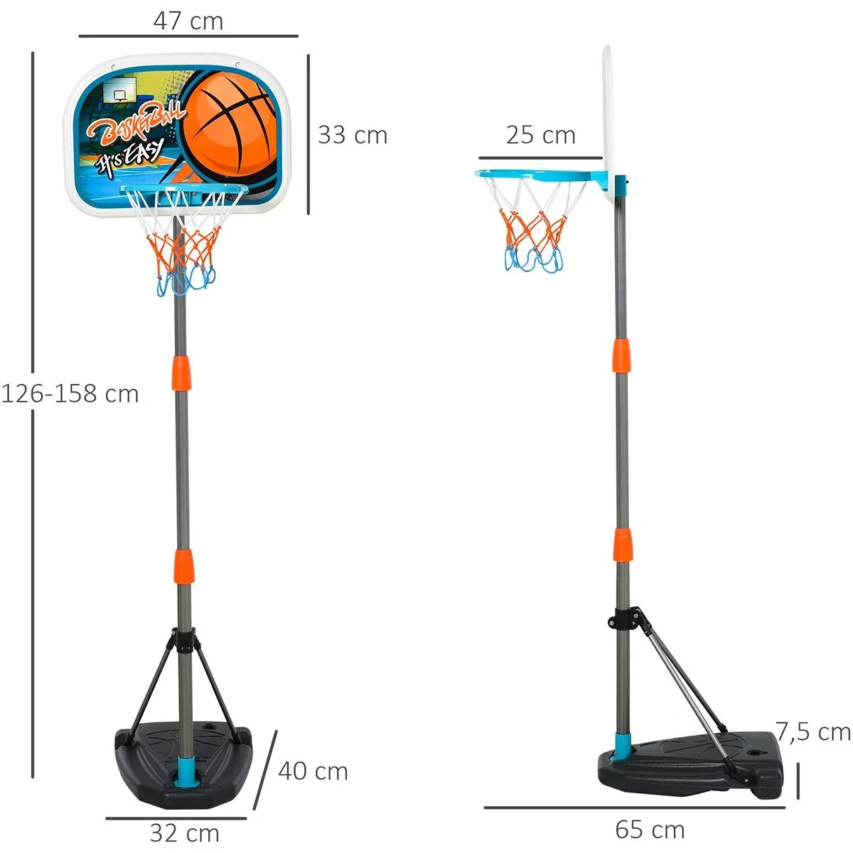 Basketball Set für Kinder bunt - 0