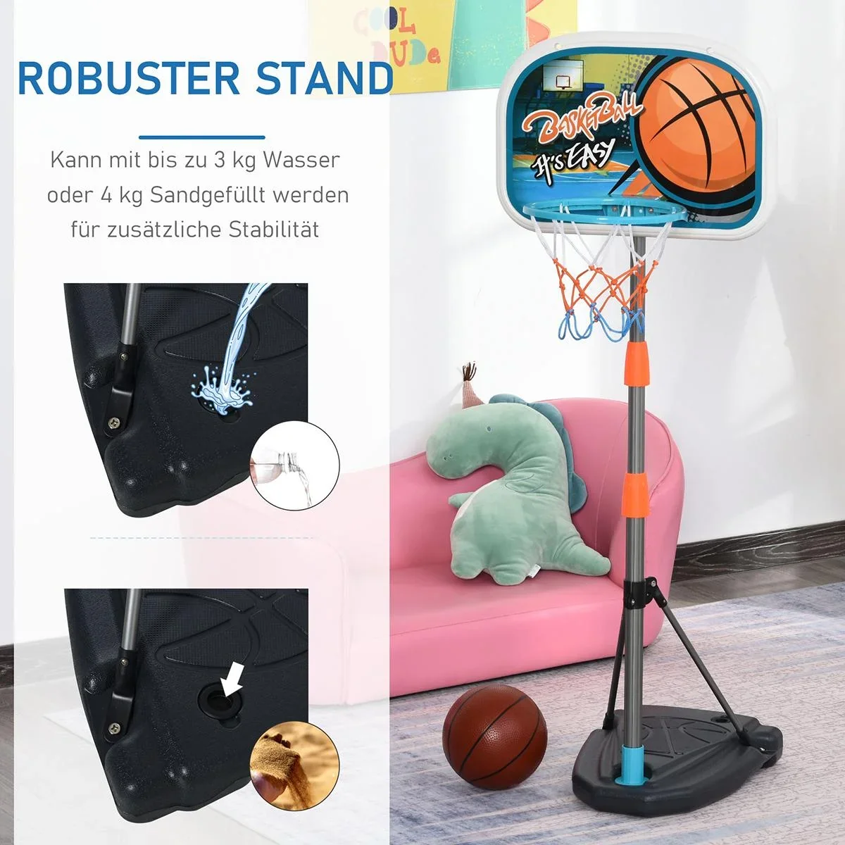 Basketball Set für Kinder bunt - 3