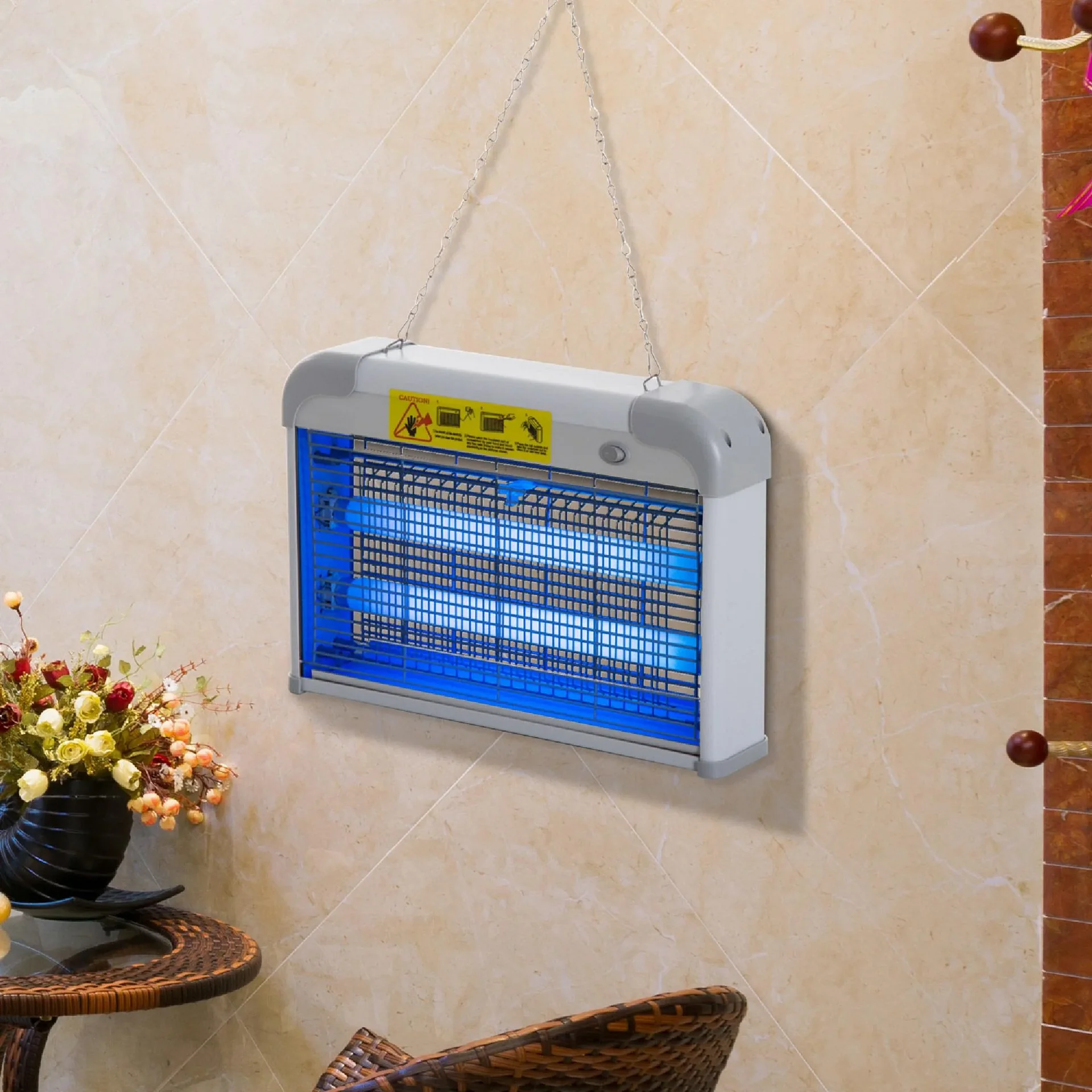 Insektenvernichter Mückenschutz elektrisch 20W Grau 37,5 x 8,5 x 26,5cm - 1