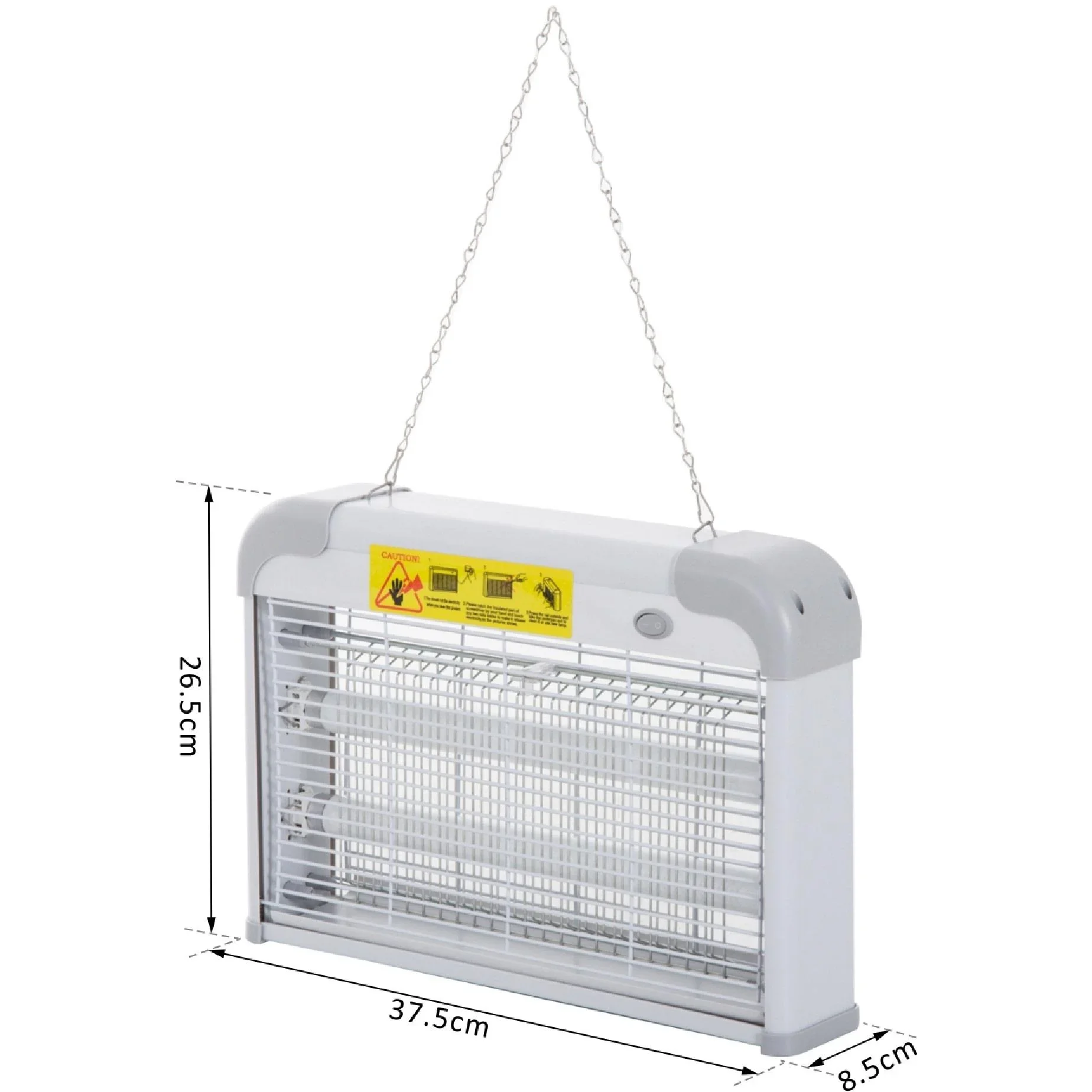 Insektenvernichter Mückenschutz elektrisch 20W Grau 37,5 x 8,5 x 26,5cm - 6