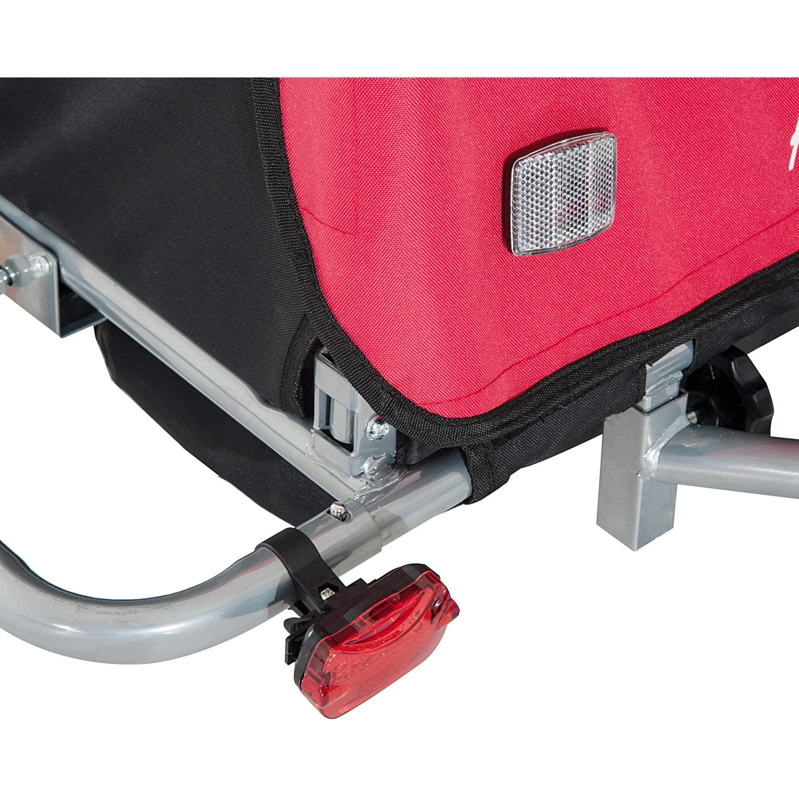 Fahrradanhänger Kinder Rot-Schwarz 2 in 1 Jogger - 0