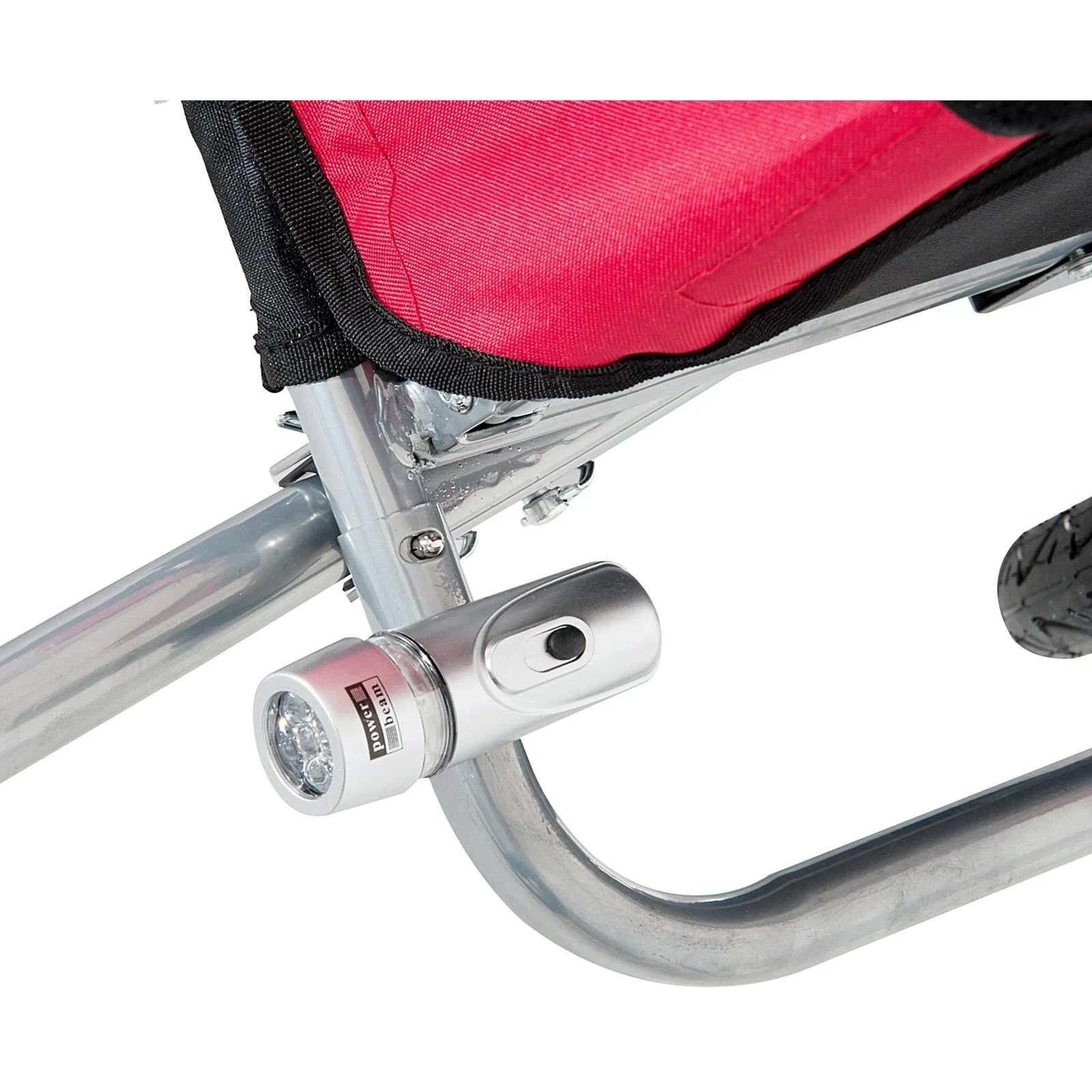 Fahrradanhänger Kinder Rot-Schwarz 2 in 1 Jogger - 3