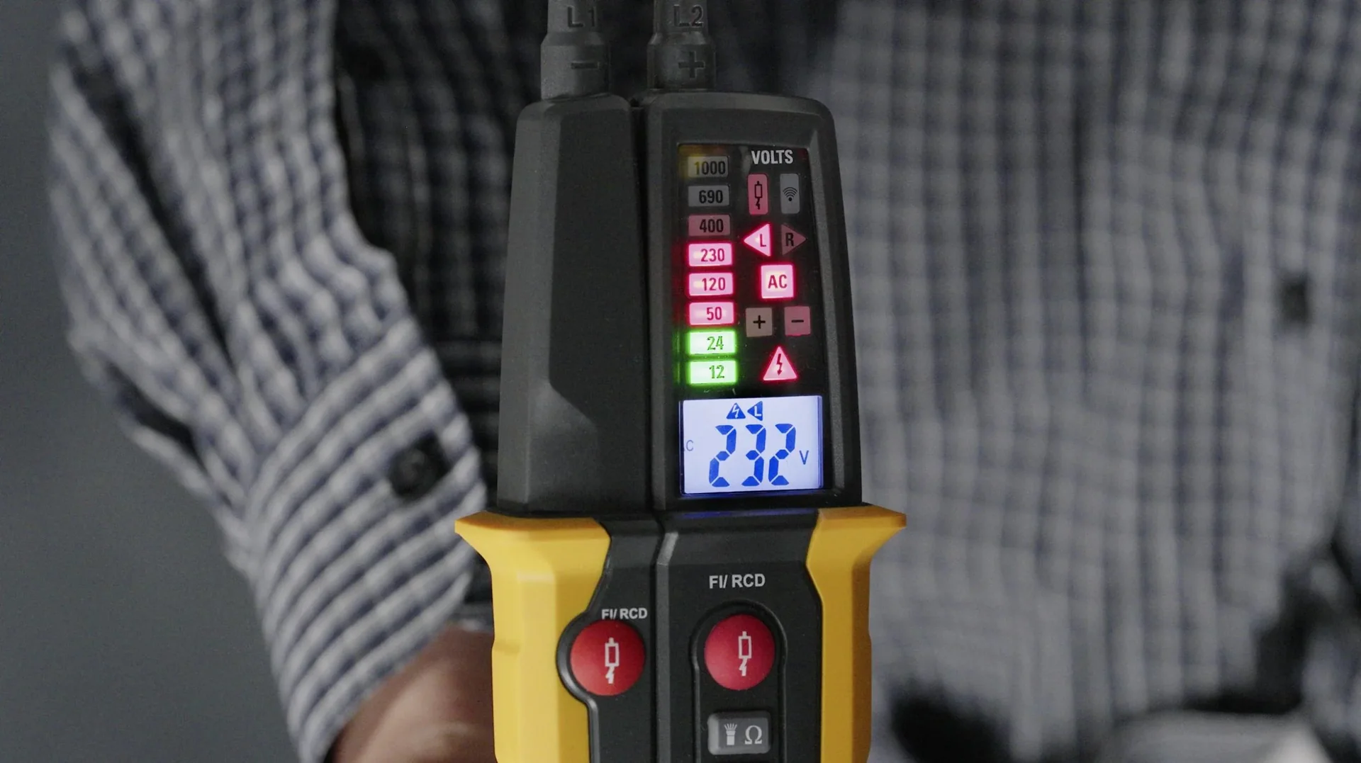 Spannungs-/Durchgangsprüfer 1000V - 4