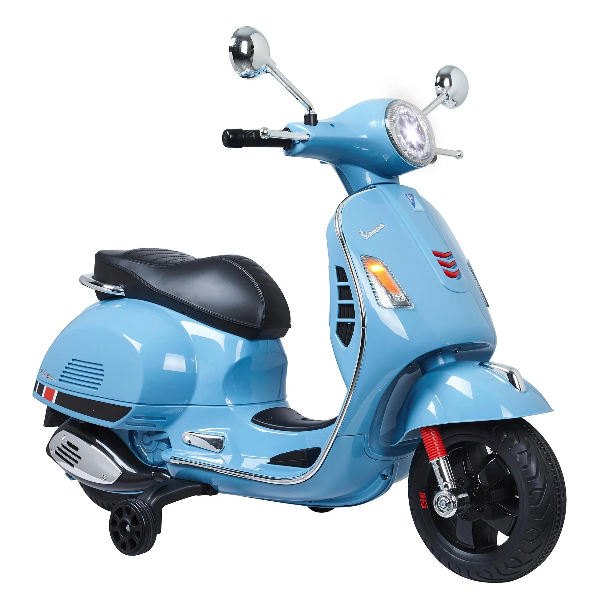 Ride-on Vespa für Kinder, 12 Volt, Blau - 4