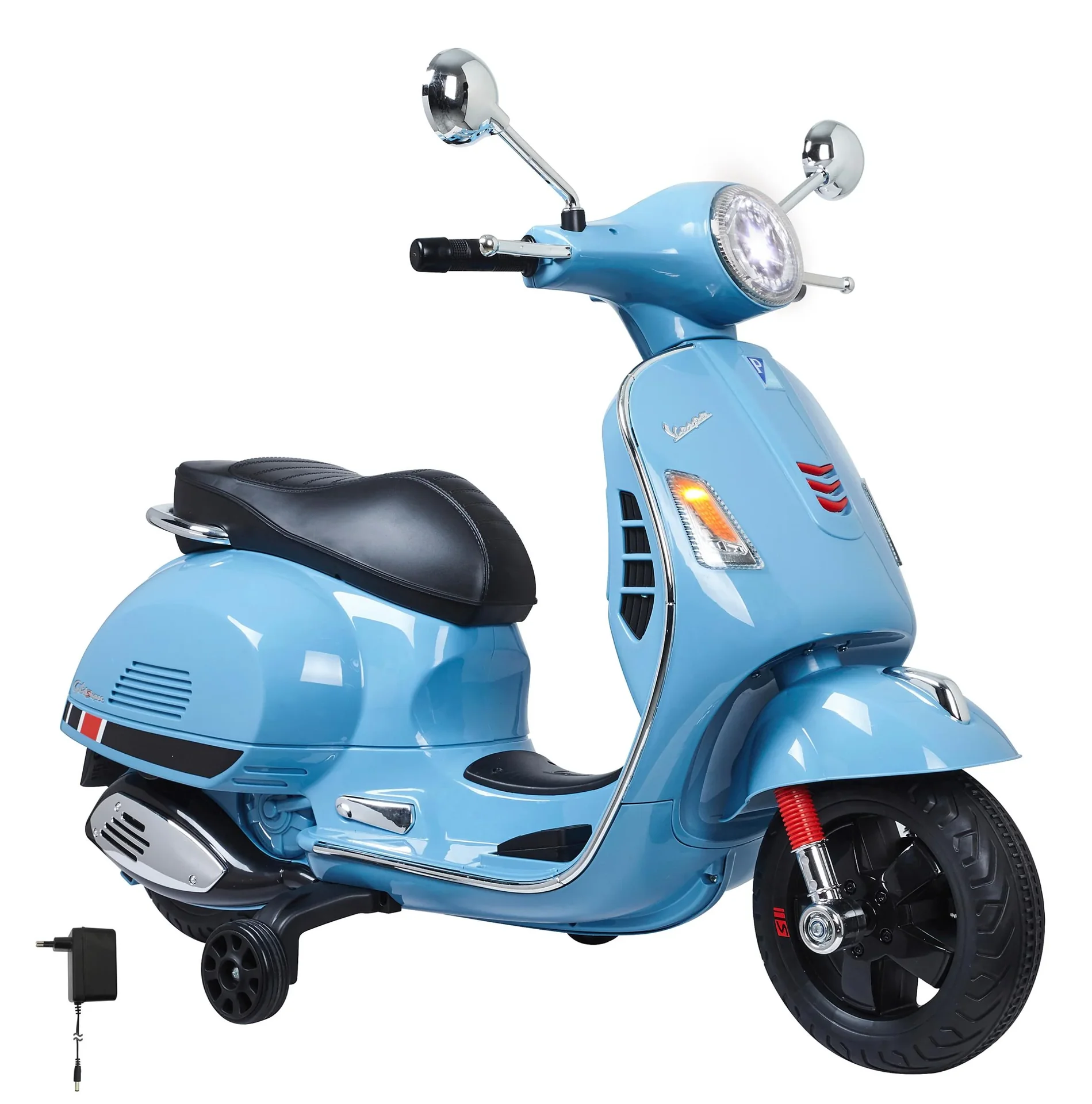 Ride-on Vespa für Kinder, 12 Volt, Blau - 5