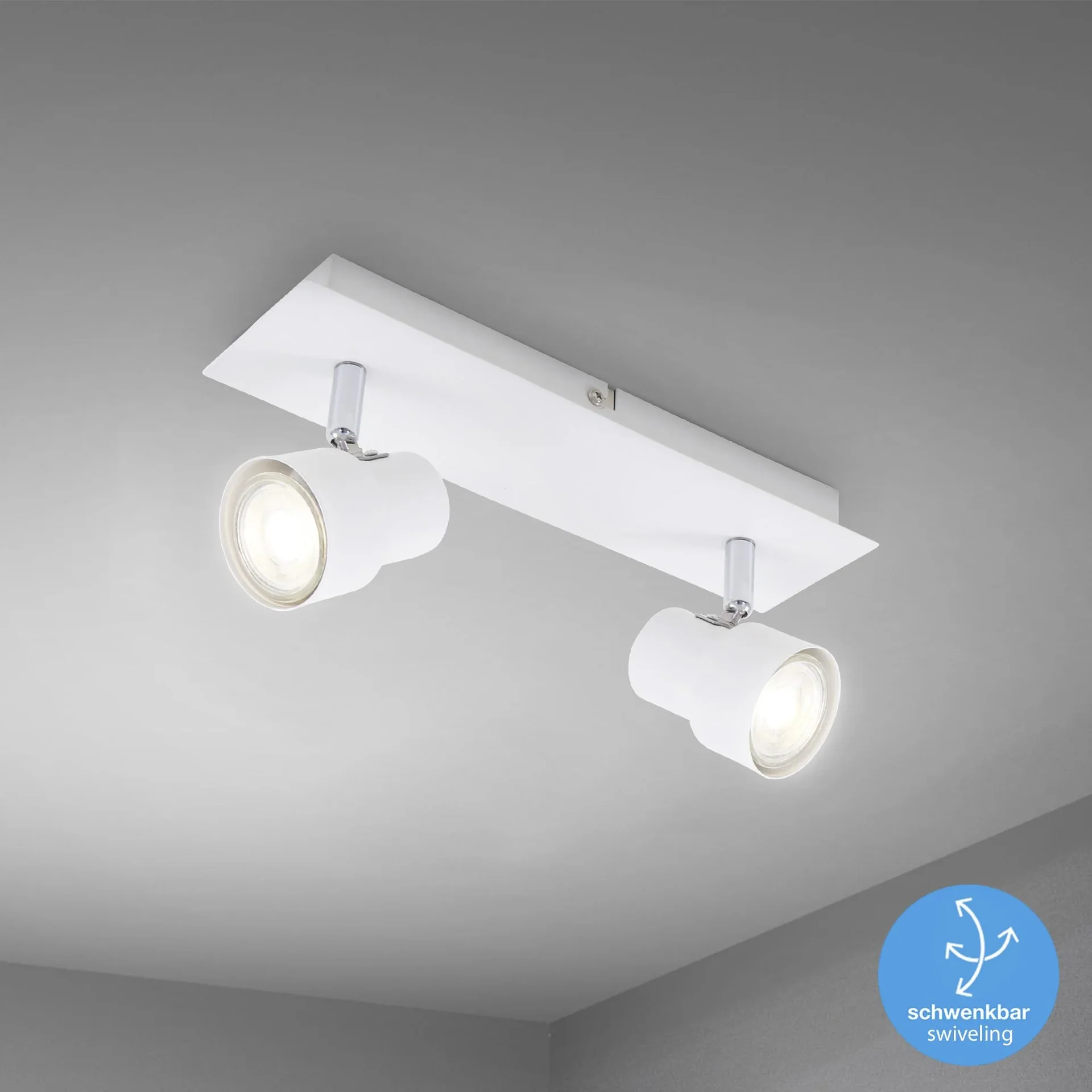 LED Deckenleuchte, 920 Lumen, 10 Watt, GU10, weiß - 1