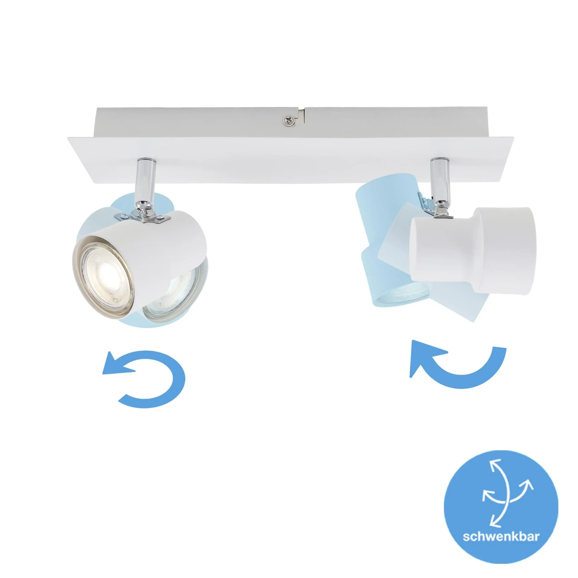 LED Deckenleuchte, 920 Lumen, 10 Watt, GU10, weiß - 2