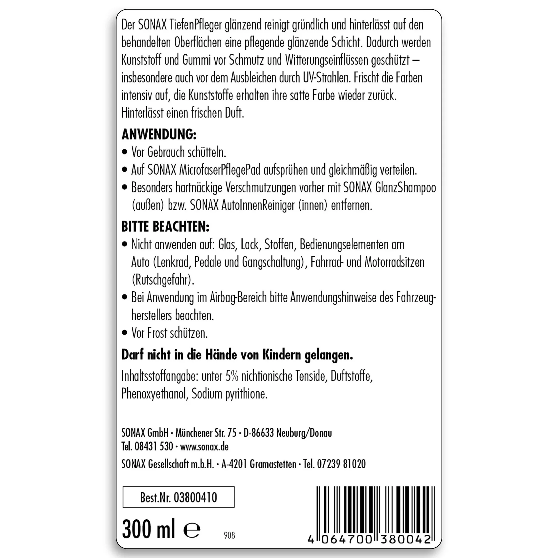 Tiefenpfleger glänzend 300 ml - 2