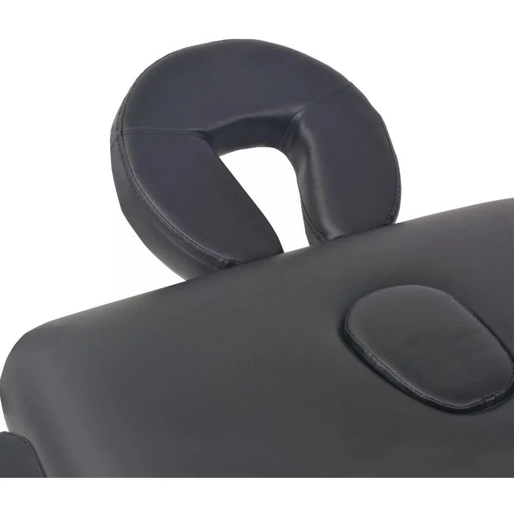 Klappbare Massageliege 2 Zonen 10 cm dick schwarz - 4