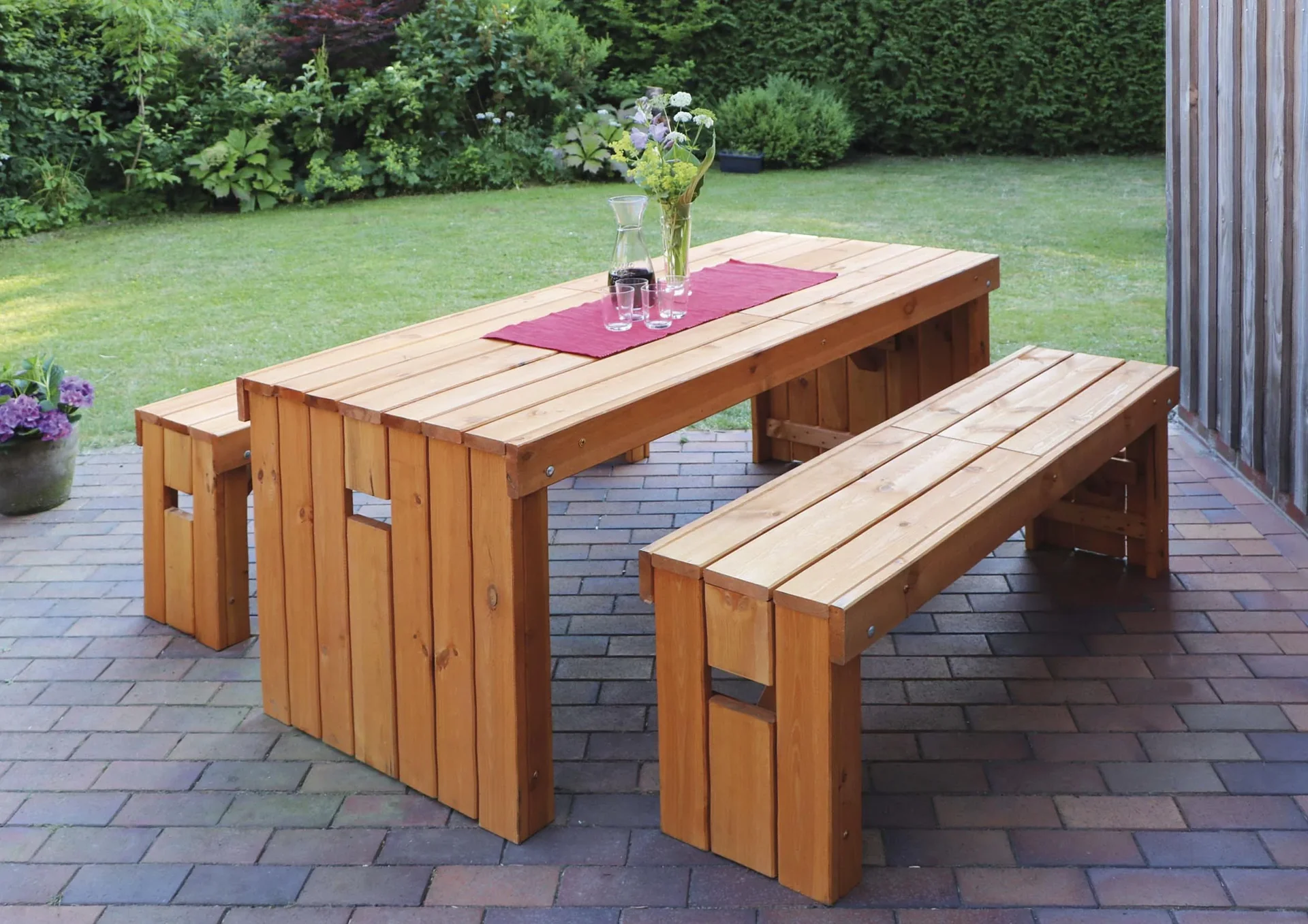 Holz-Garnitur Rotterdam honigbraun - 0
