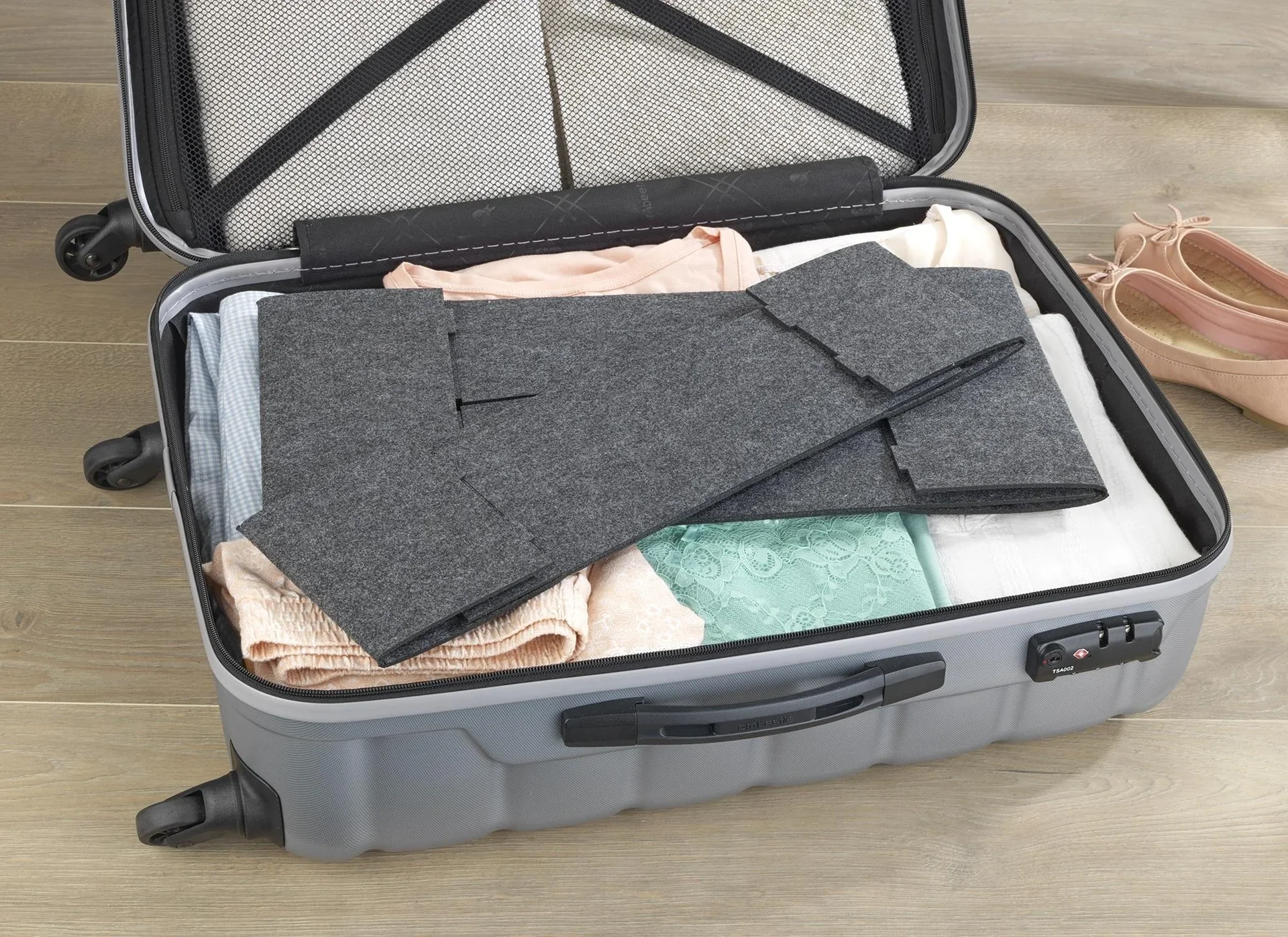 Filzkörbchen, faltbar, Größe L - 1