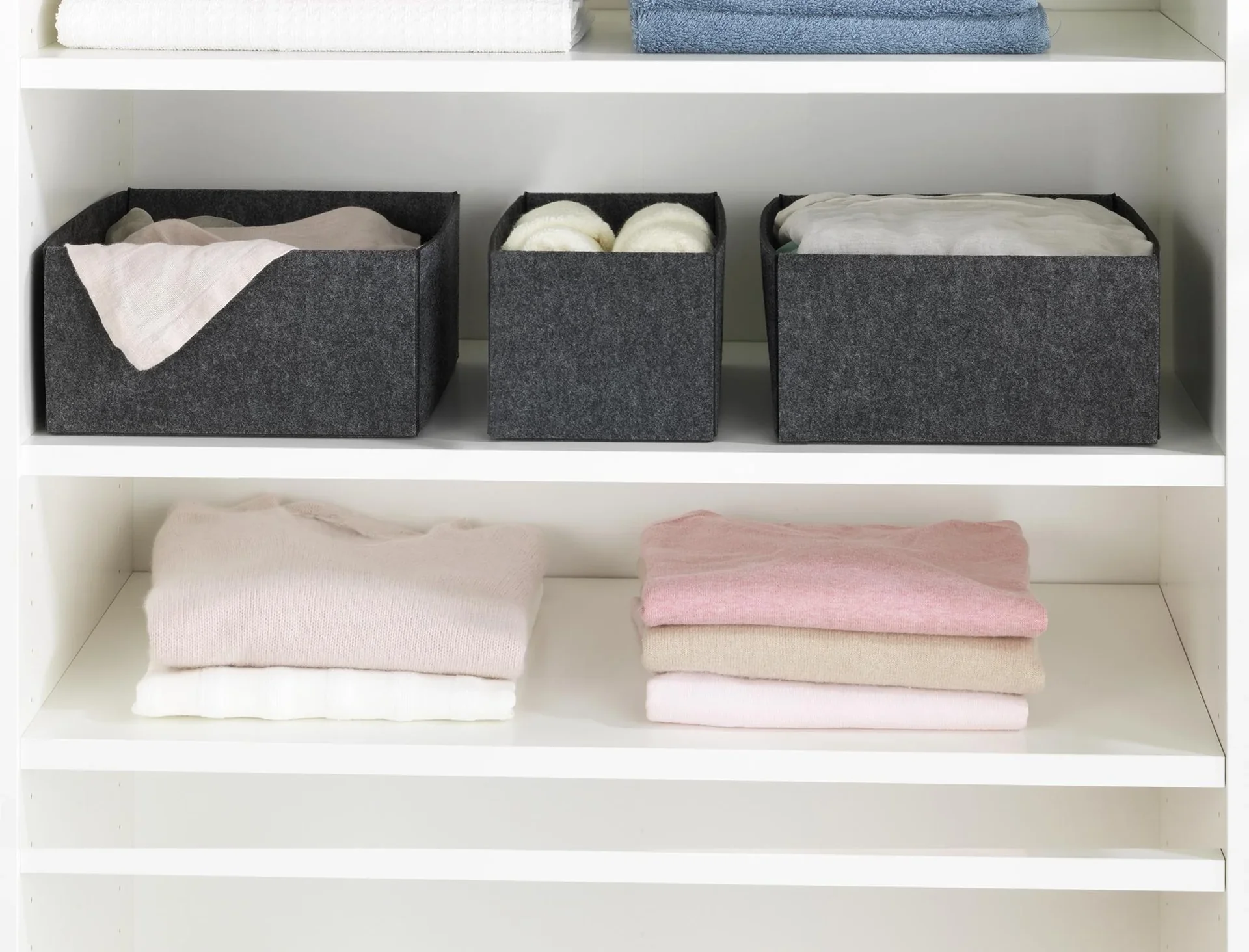 Filzkörbchen, faltbar, Größe L - 2