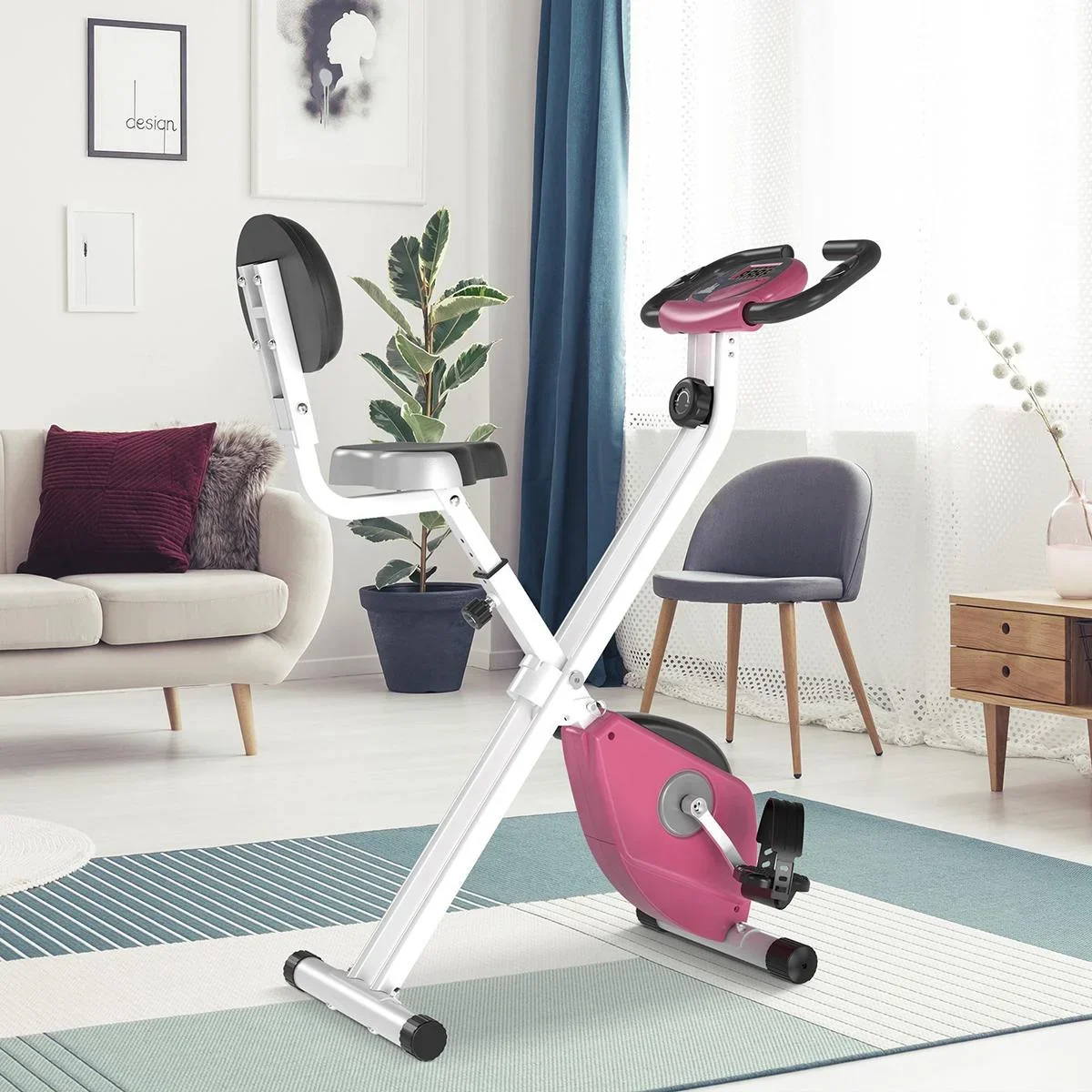 Heimtrainer Fahrradtrainer mit 8 stufig einstellbarem Magnetwiderstand - 2