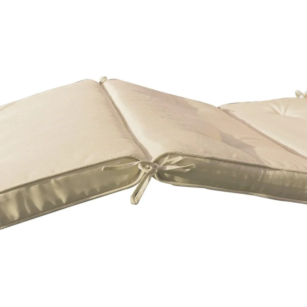 Gartenkissen - Für Liege - 196x55x5cm - Weiß - 3