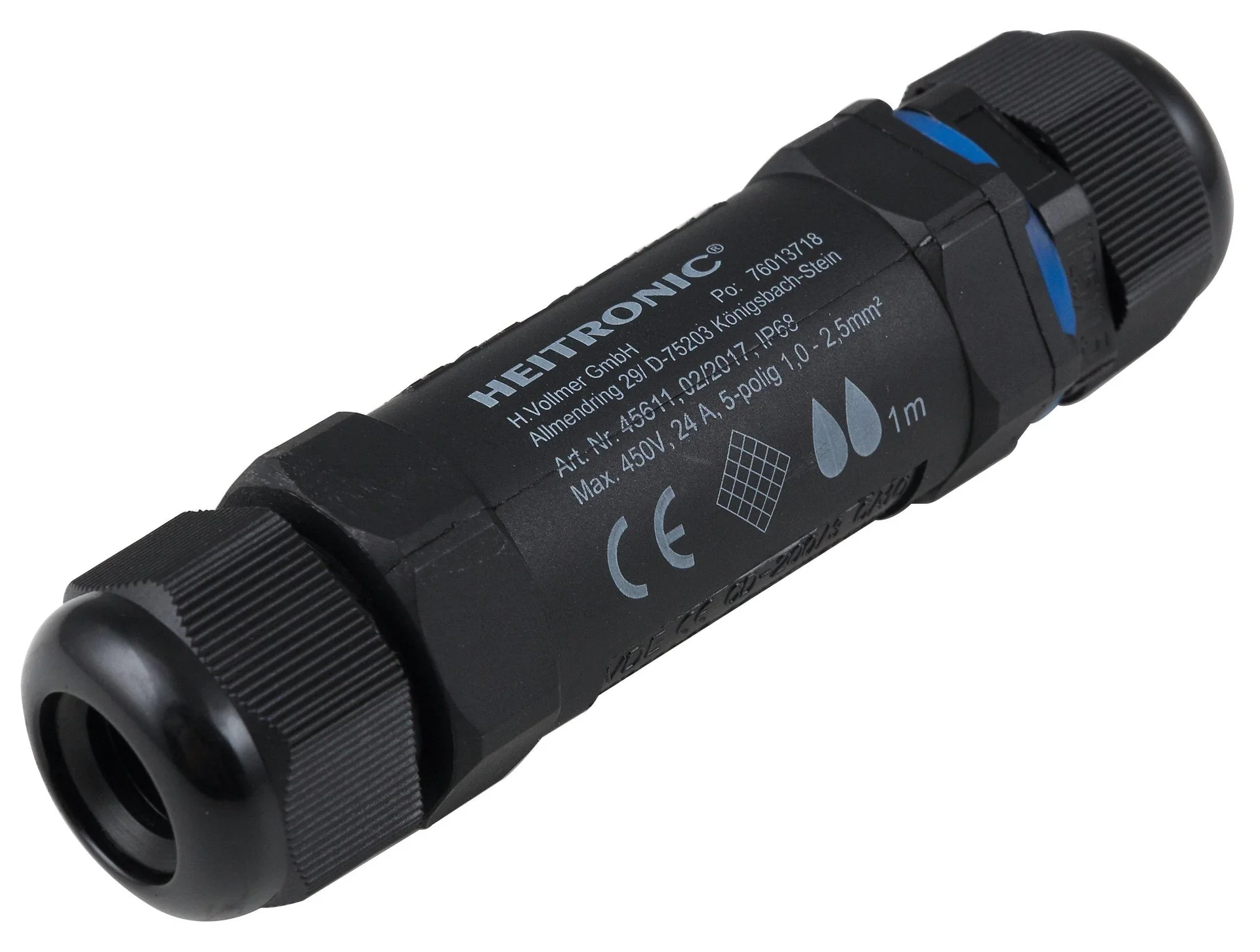 Kabelverbidner 5Polig mit IP 68 Schutzklasse - 0