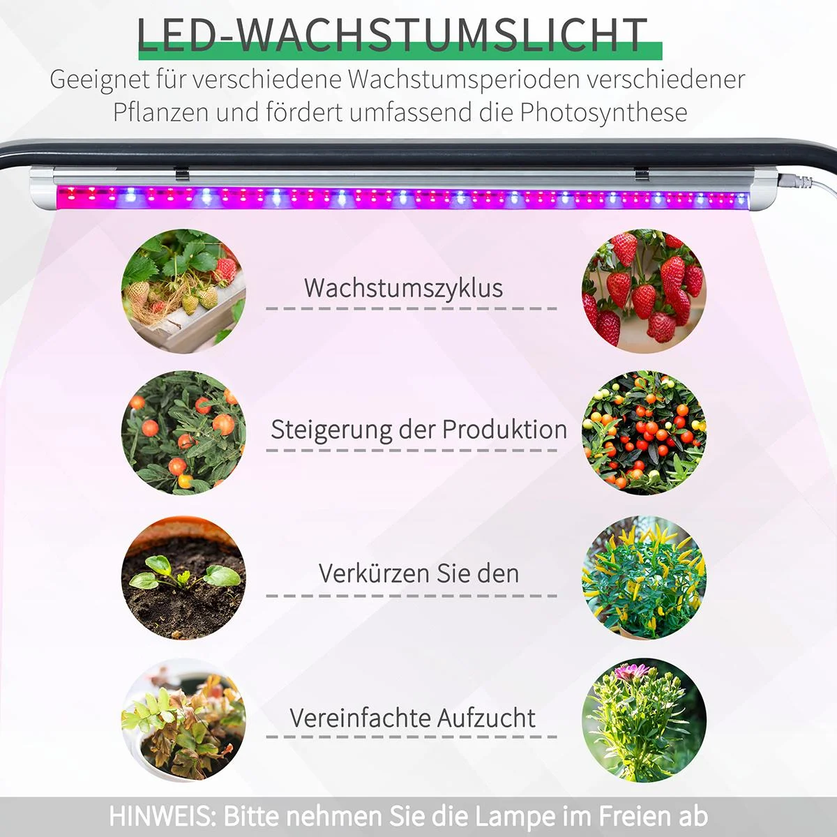 Hochbeet mit LED-Licht und Rädern dunkelgrau - 3