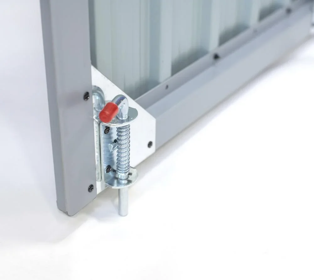 Metall Mülltonnenbox 2-fach anthrazit/lichtgrau, 101x158x134 cm - 9