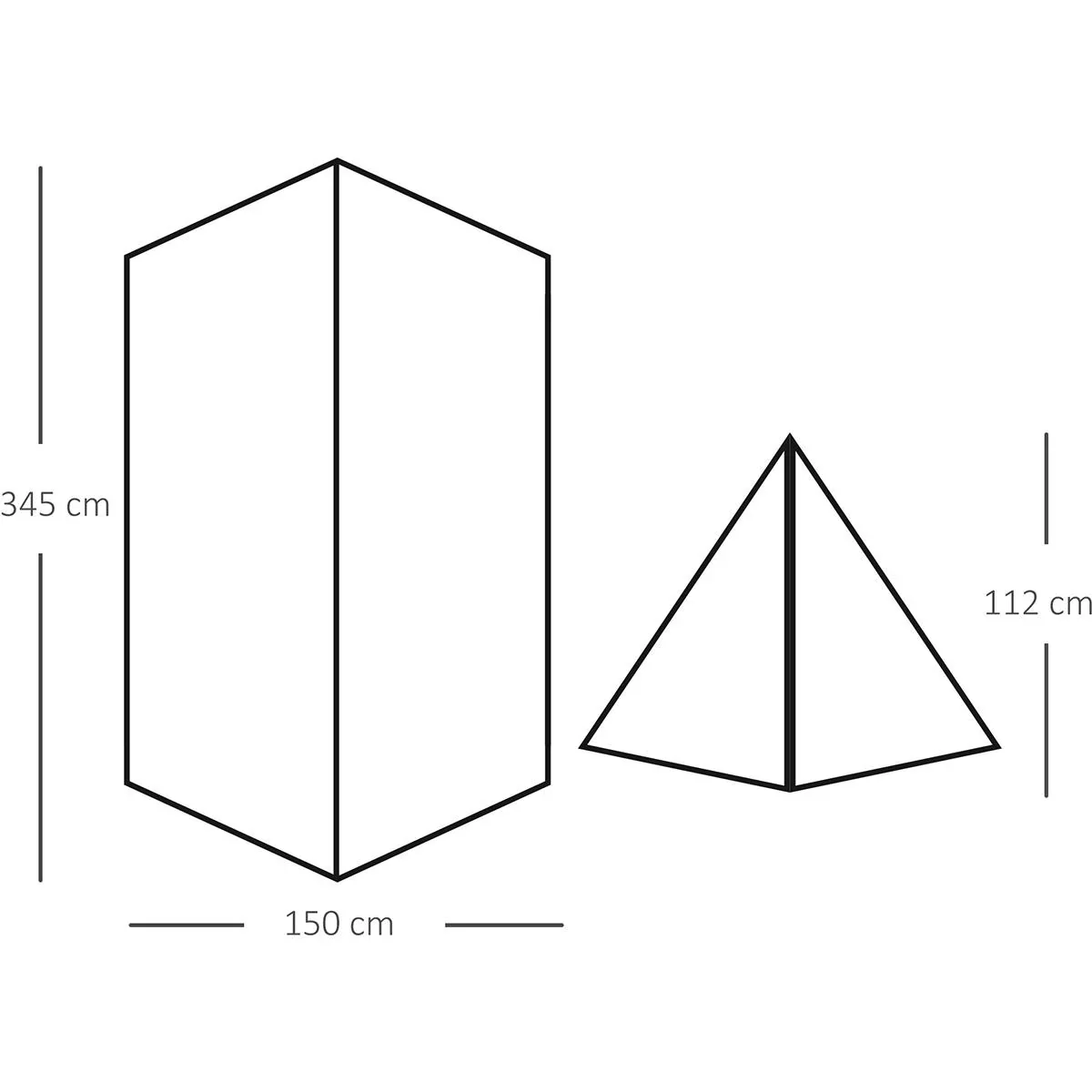 Campingzelt für 2 Personen dunkelgrün - 3