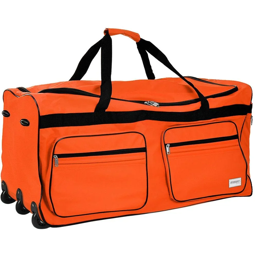 XXL Reisetasche mit Trolleyfunktion orange 160 L - 5