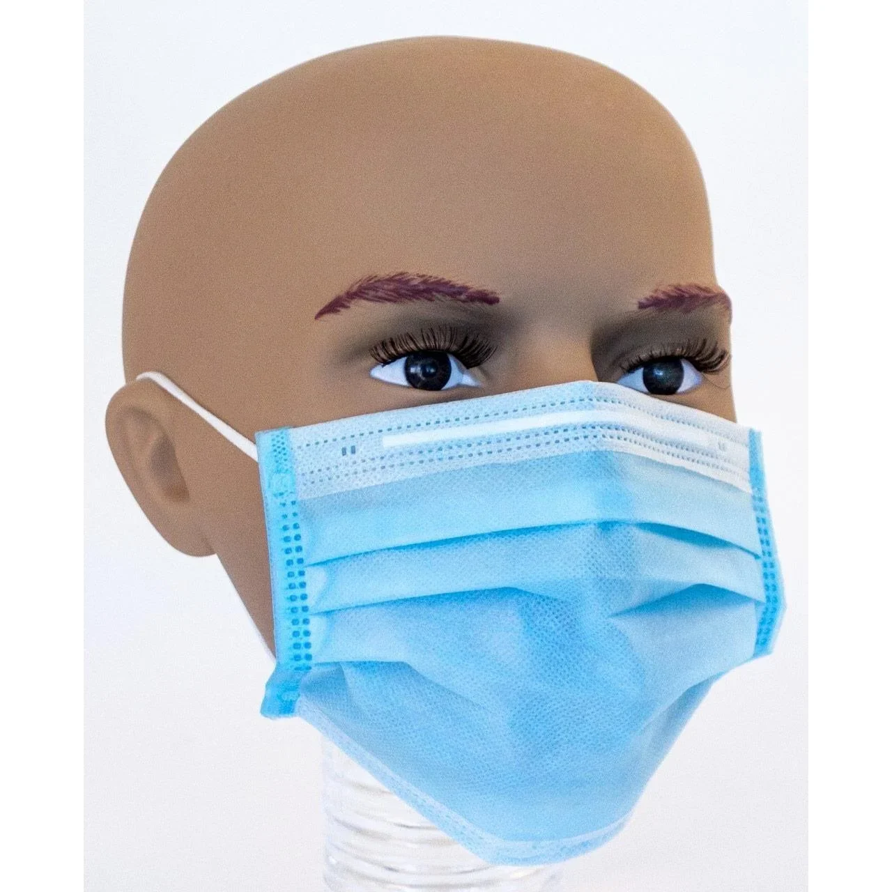 Mundmaske - 50 Stück - 175 x 90mm - Blaue Schrift IIR - 0