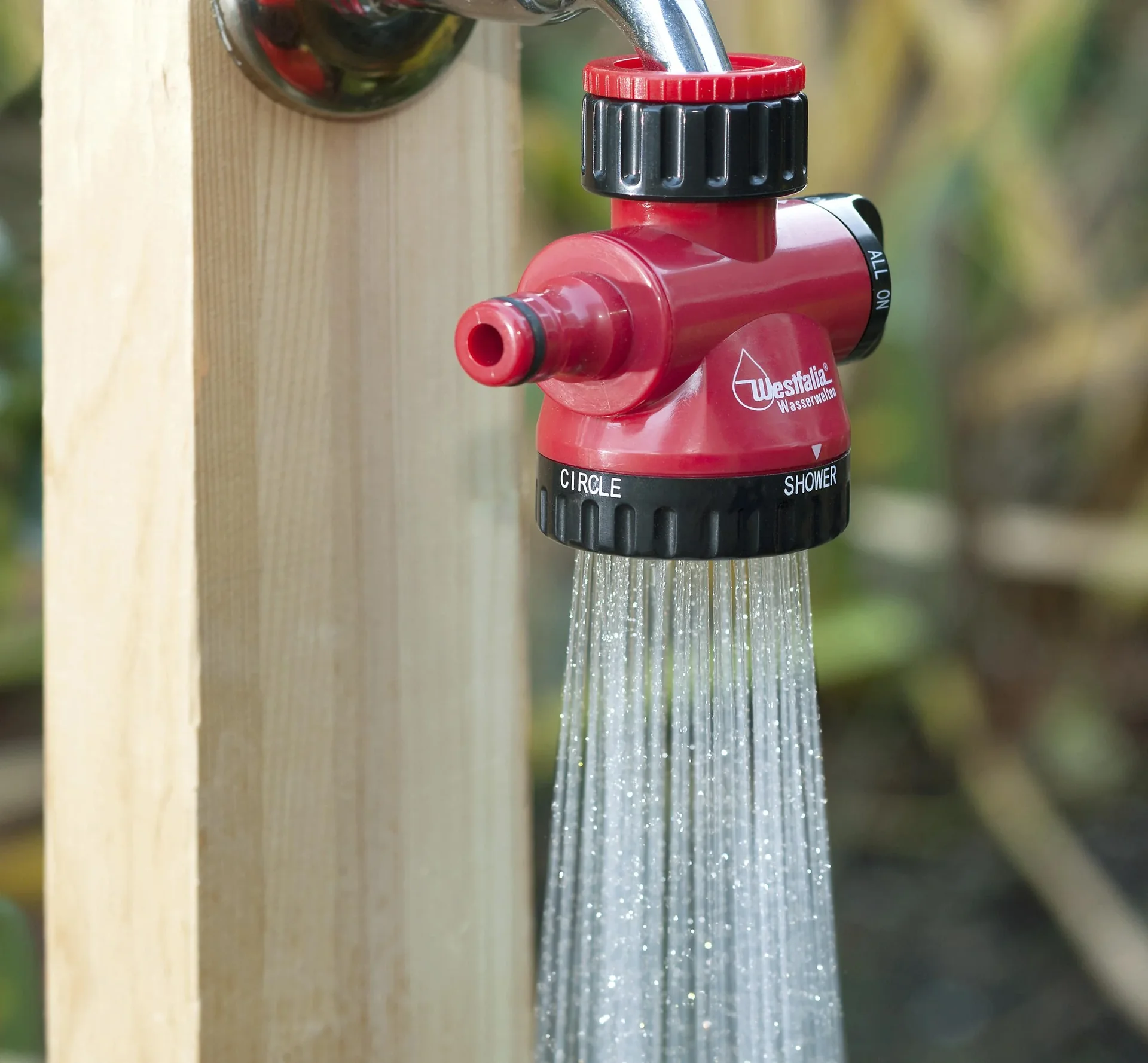 2-Wege Wasserhahn Adapter mit Schlauch- und Brausenauslass - 3