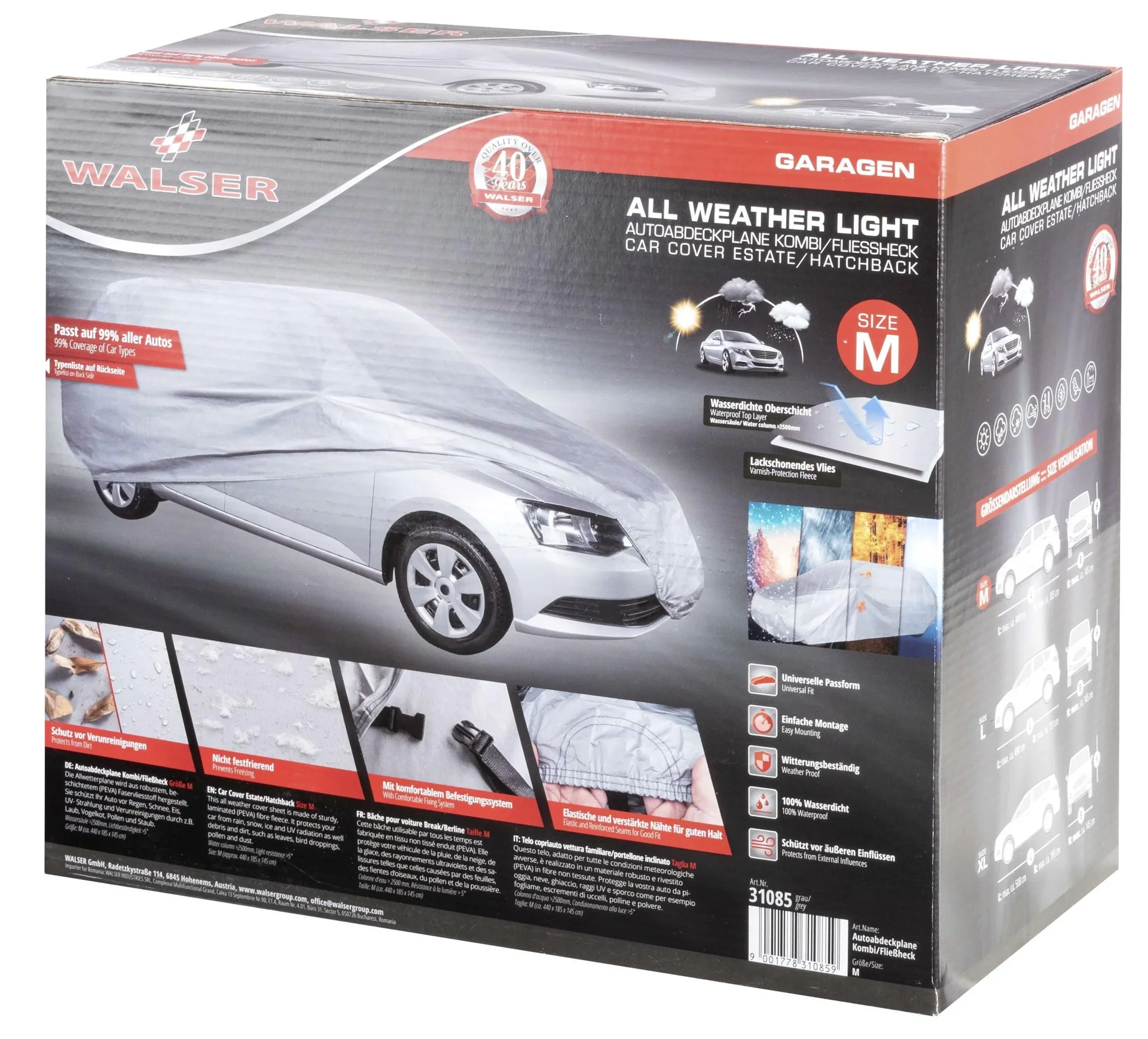 All Weather light Kombi - Größe M - 440 x 185 x 145 cm - PEVA - 2