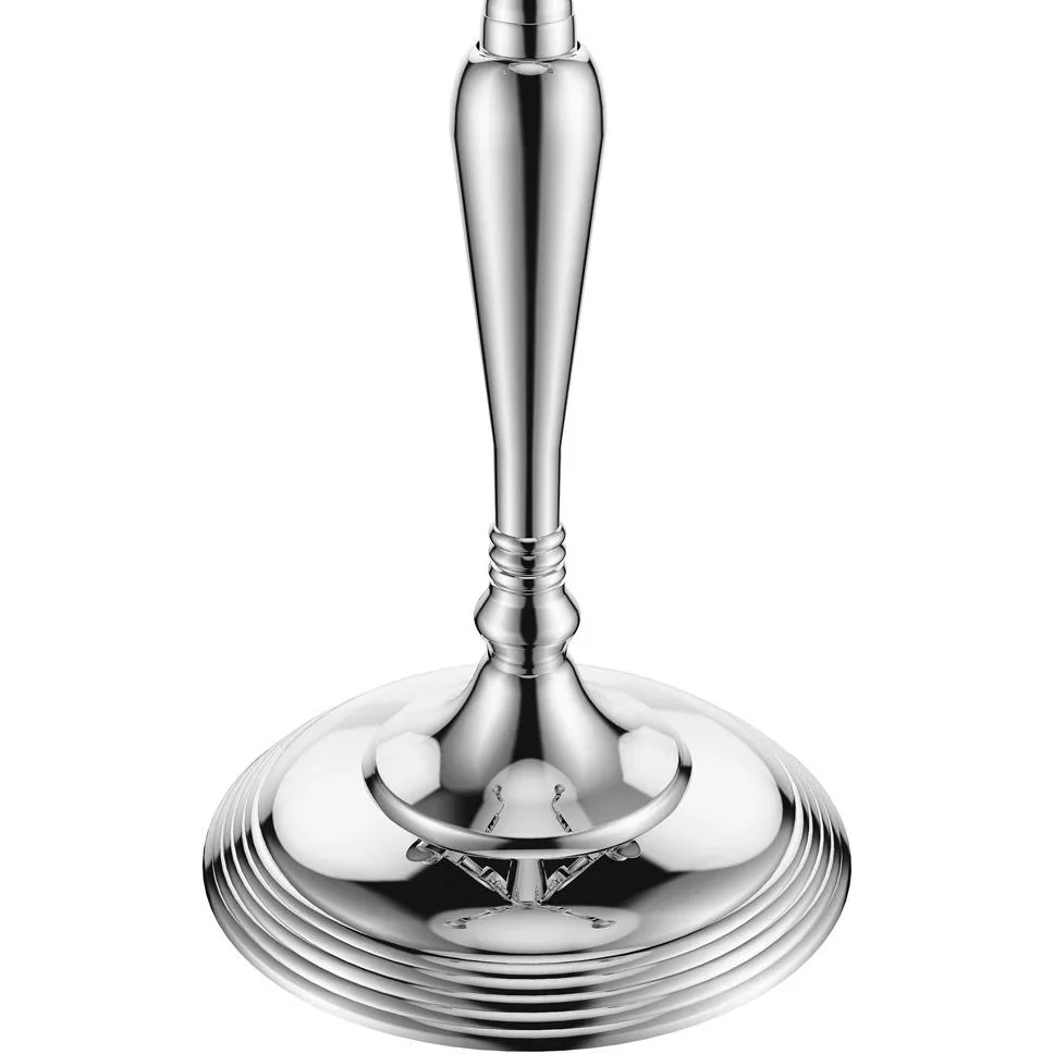 Kerzenständer silber glänzend Aluminium 40cm 5-armig Kandelaber - 8