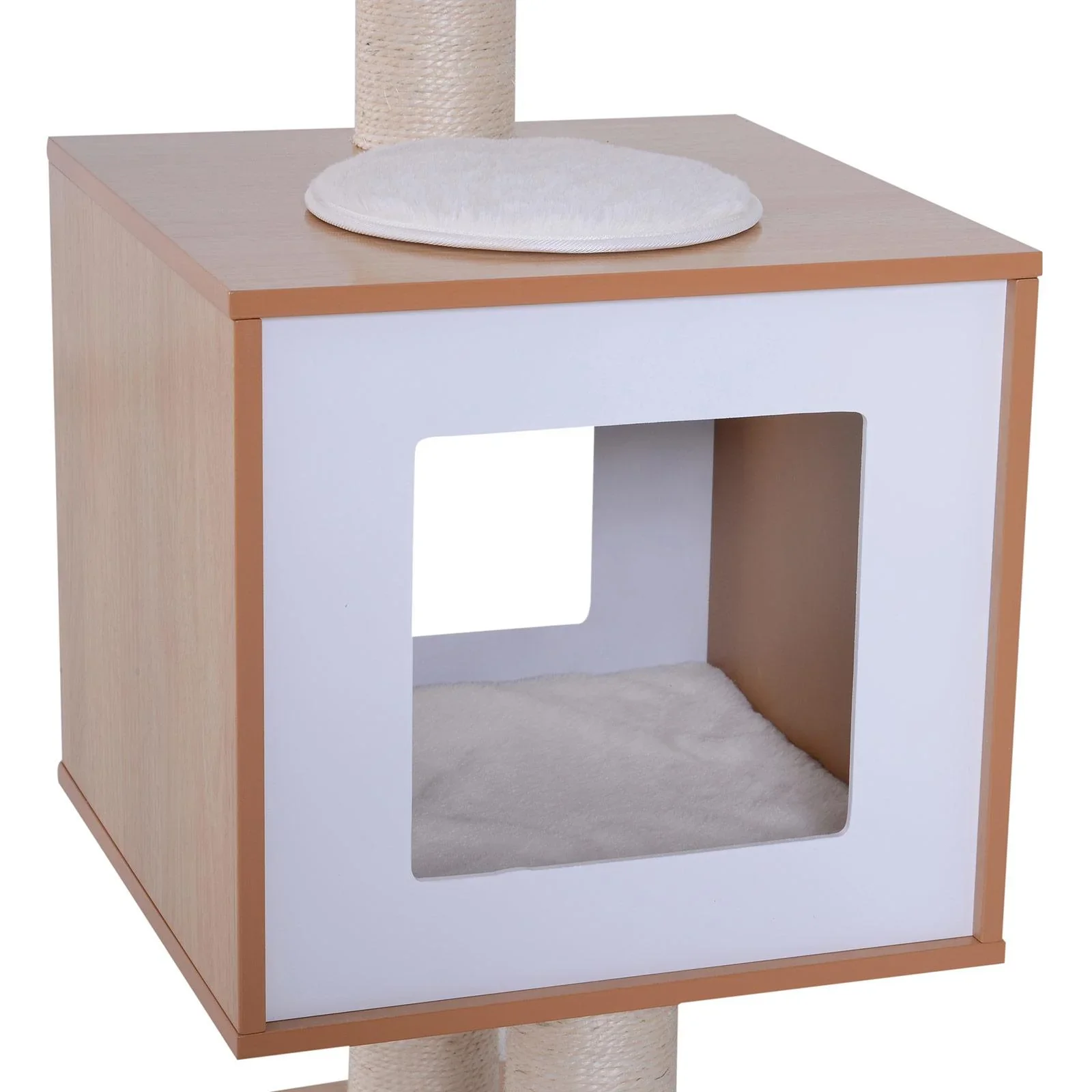 Kratzbaum Kletterbaum Sisal Polster Liegefläche Ball natur 56 x 48 x 80 cm - 5