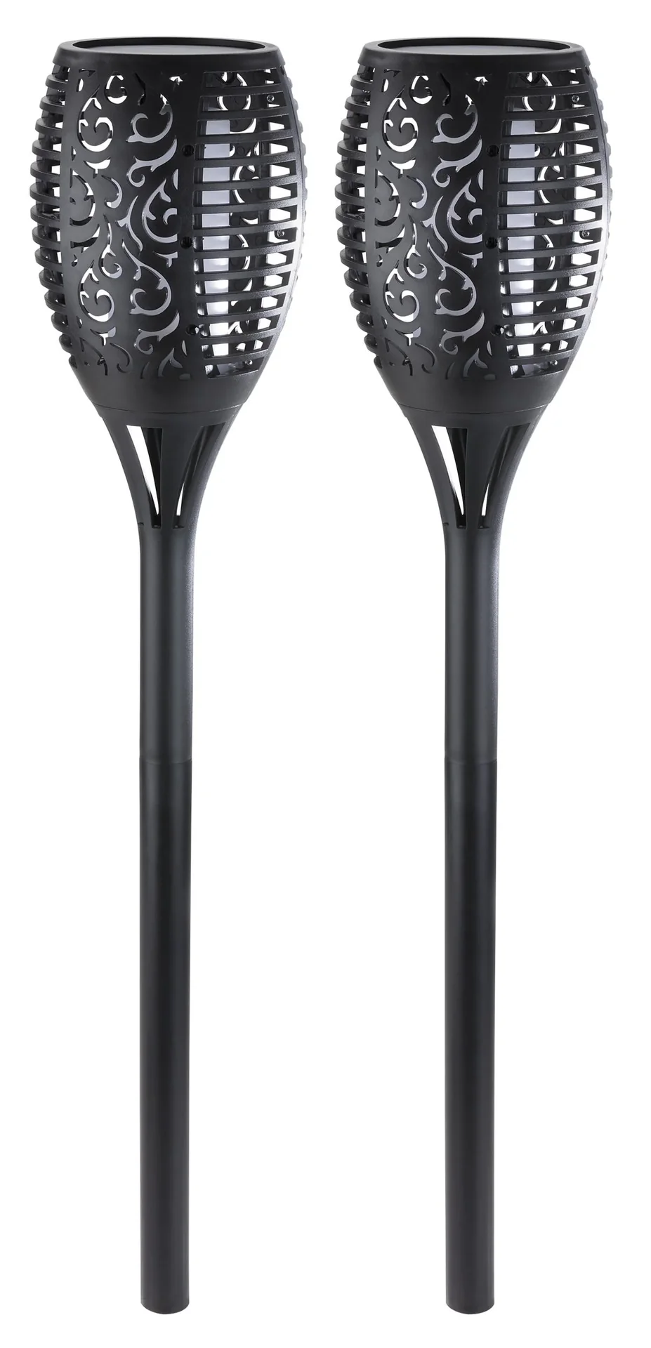 Solar Gartenfackel mit Flammeneffekt - 2er Set - 4