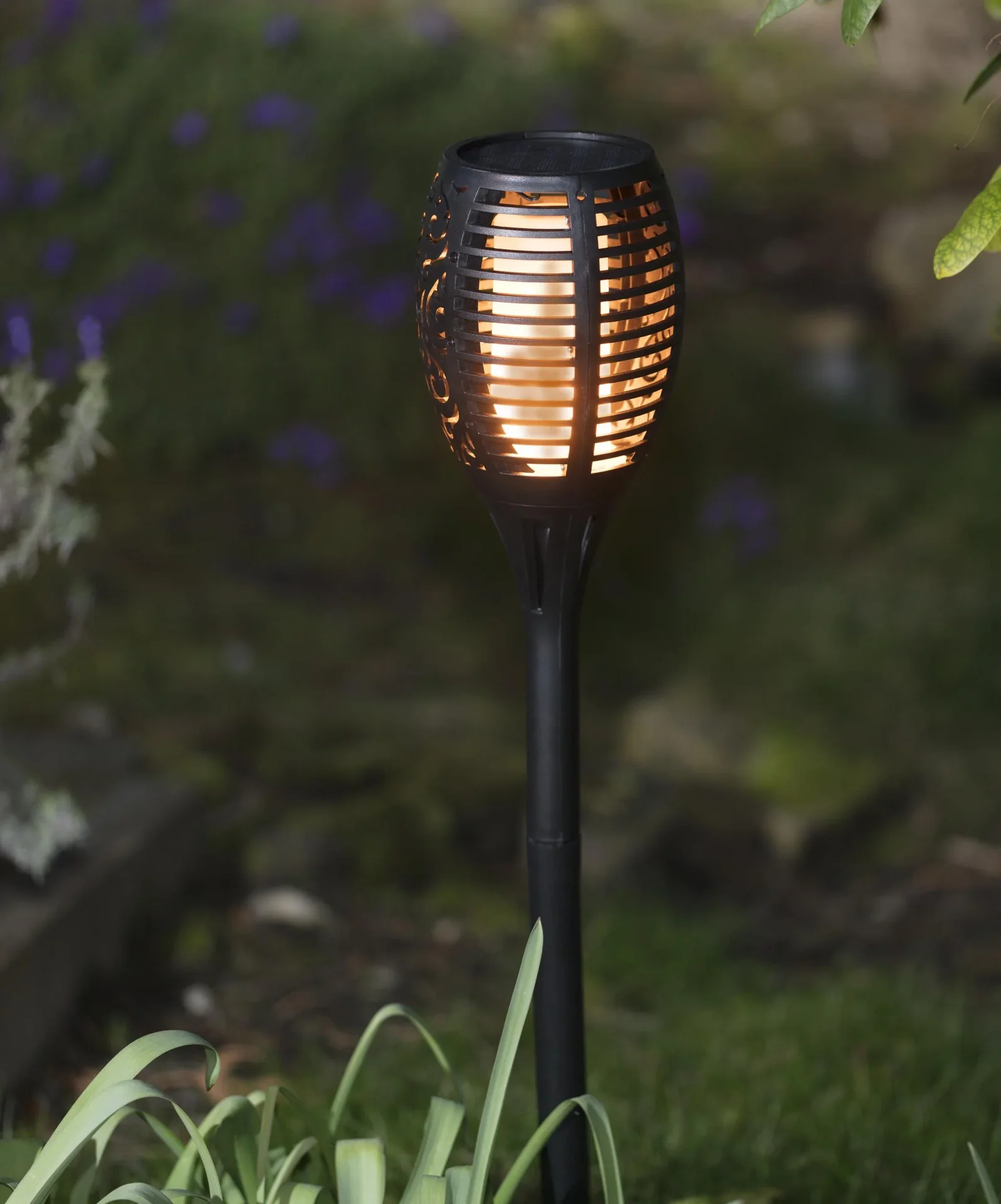 Solar Gartenfackel mit Flammeneffekt - 2er Set - 5