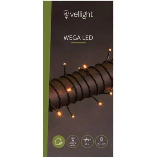 Vellight Weihnachtsbeleuchtung - 12m - 80 LEDs - Arizona Weiß - Innen & Außen - 1