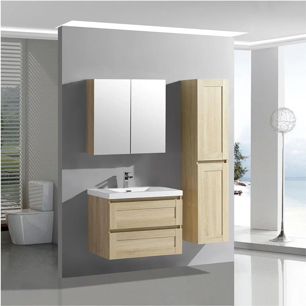 Reno Bade Hoher Schrank 35x32x160cm Eiche - 0