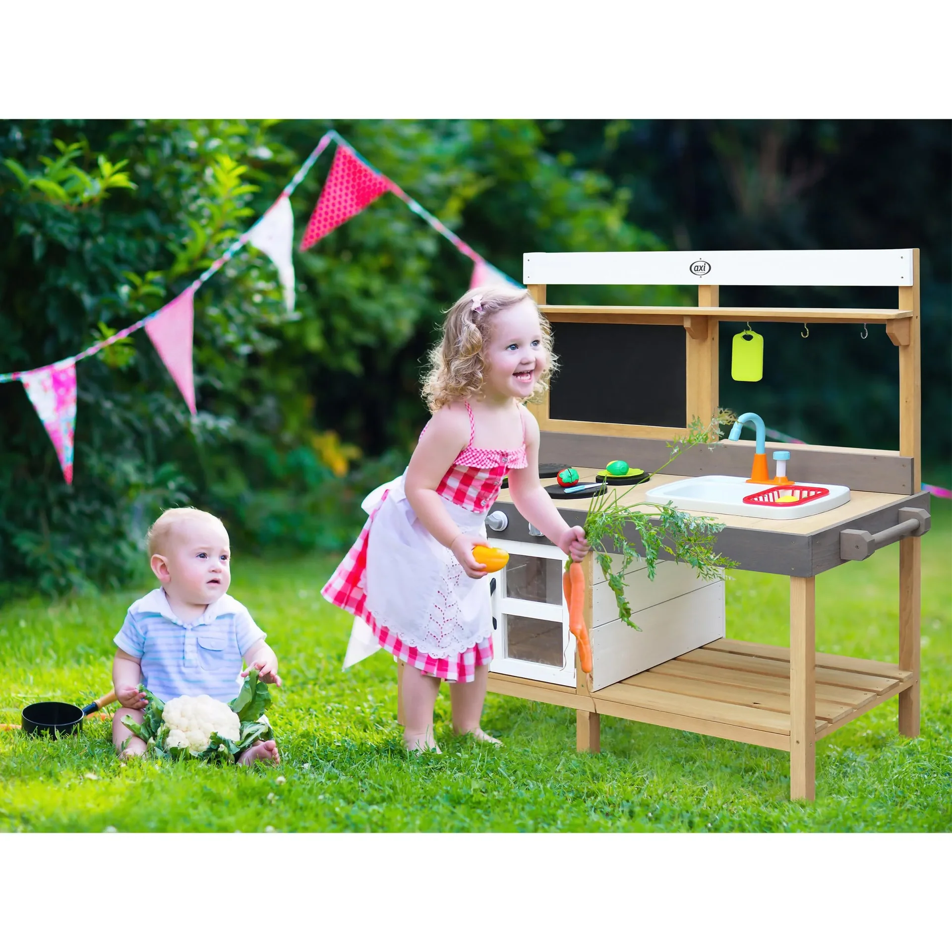 Rosa Sand & Wasser Spielküche Groß - 2