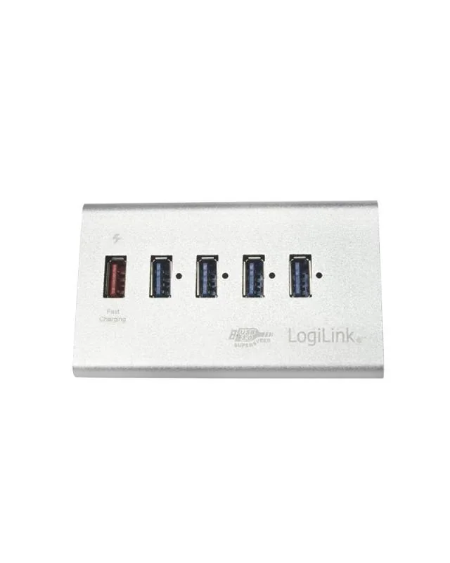USB 3.0 HUB 4-port, Aluminium, inkl. Power Suppl - 1