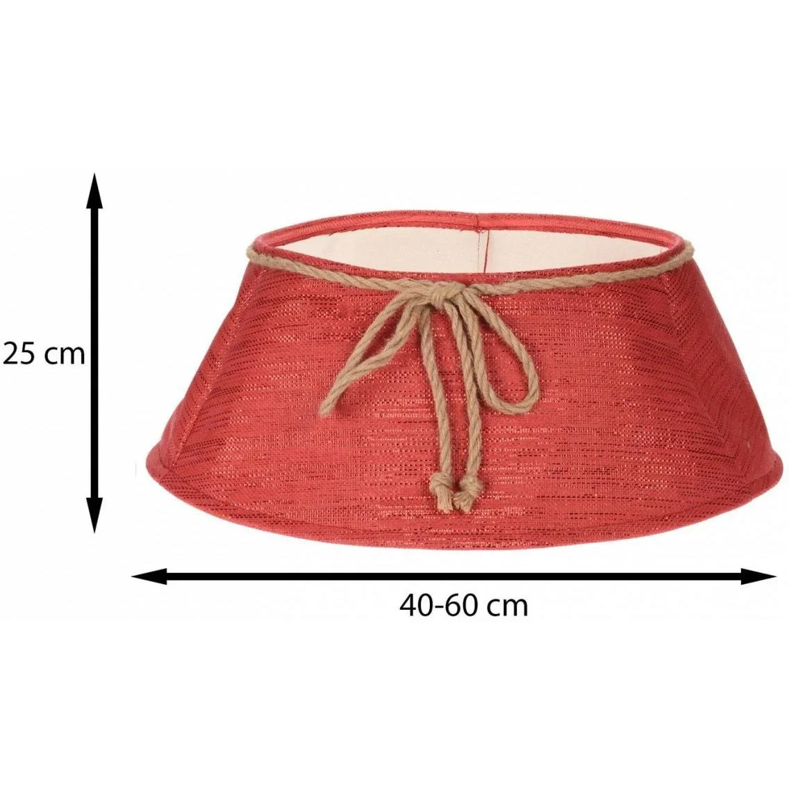 Christbaumschürze - 40 cm - Rot - 1