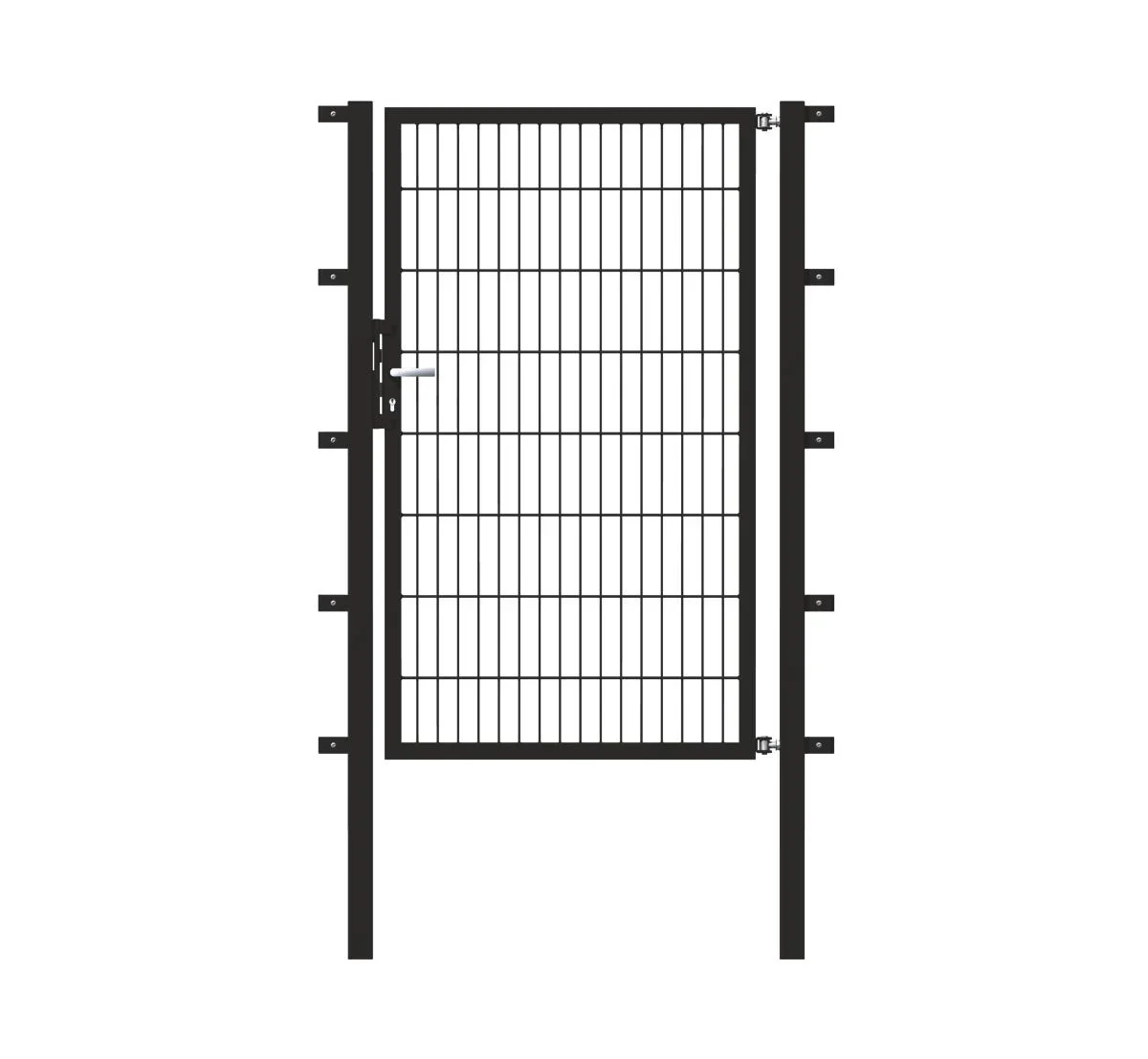 Einzeltor Flexo mit Zubehör, anthrazit/ Breite 200 cm, Höhe 80 cm - 0