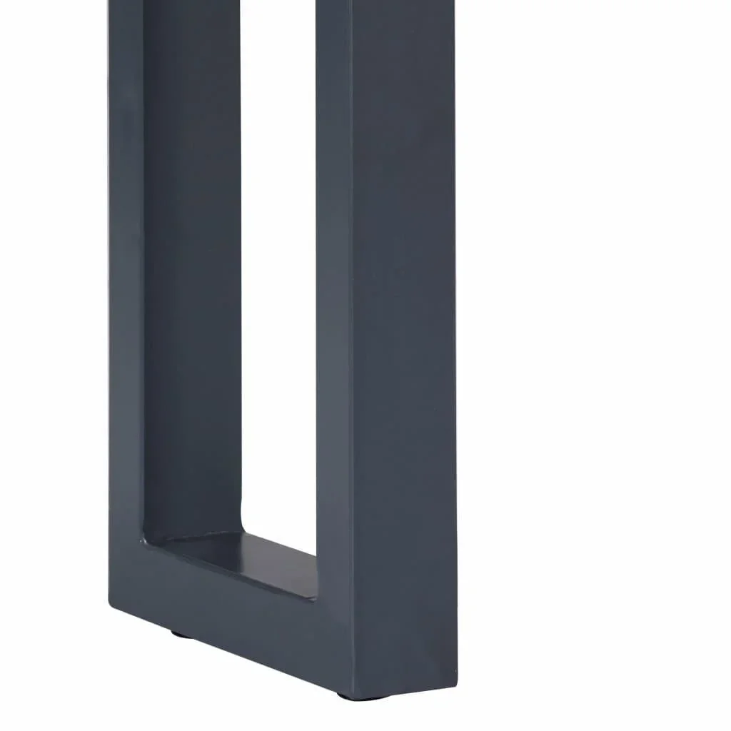 Wandtisch 115x35x76 cm Akazienholz massiv und Eisen grau - 0