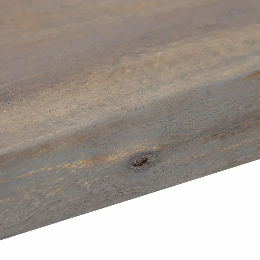 Wandtisch 115x35x76 cm Akazienholz massiv und Eisen grau - 1