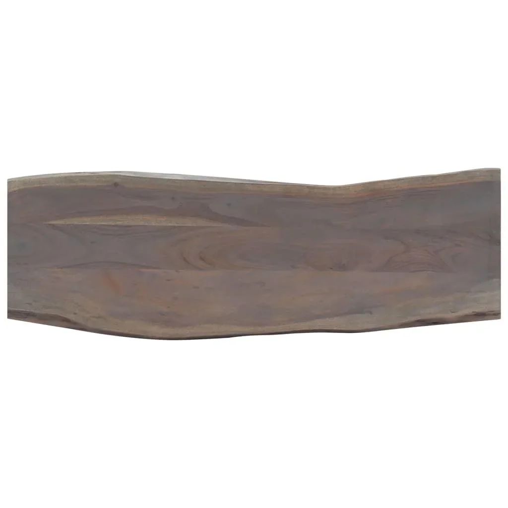 Wandtisch 115x35x76 cm Akazienholz massiv und Eisen grau - 3